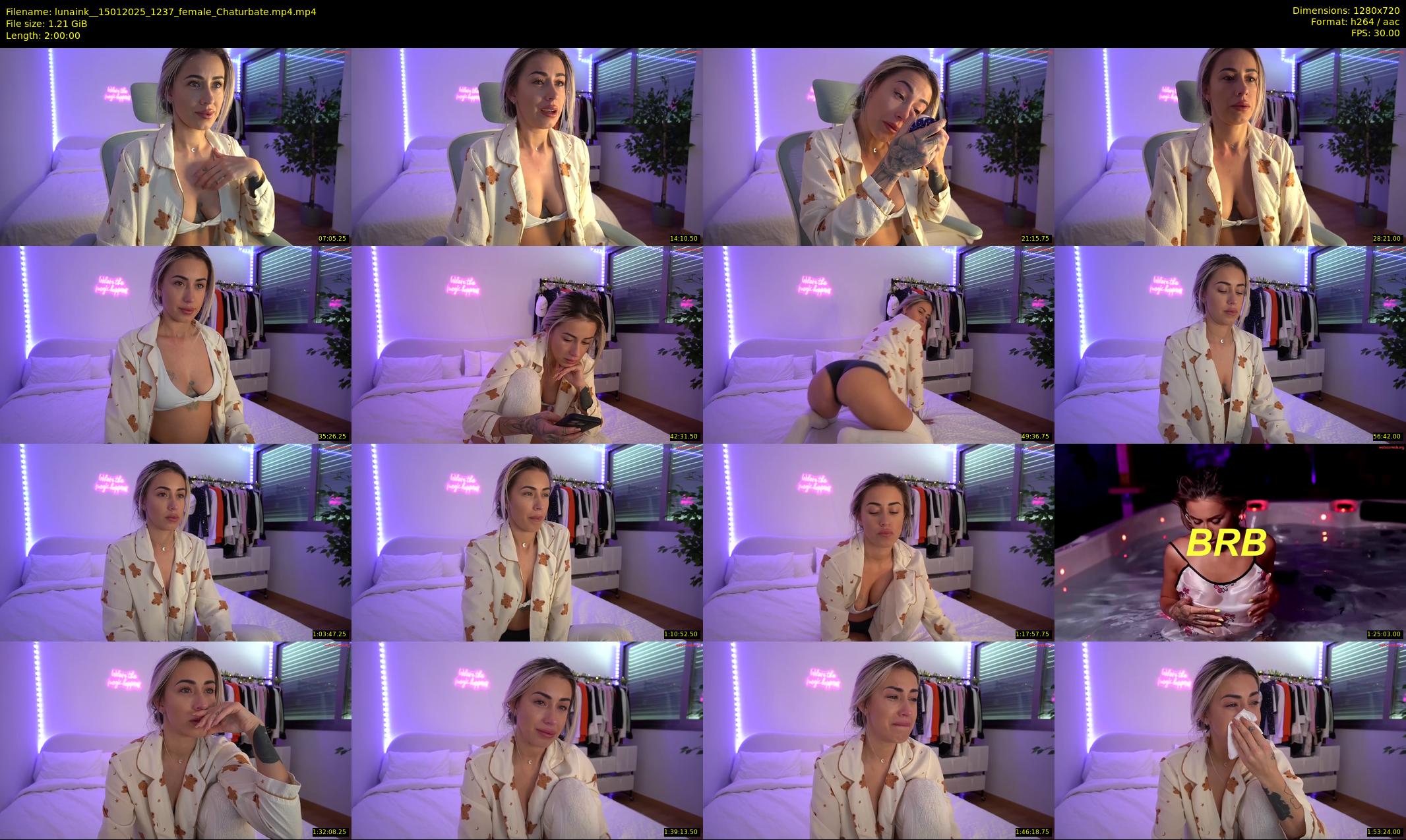 lunaink_ — 120 minute Chaturbate female cam show recording, 720p, Jan 15, 2025
