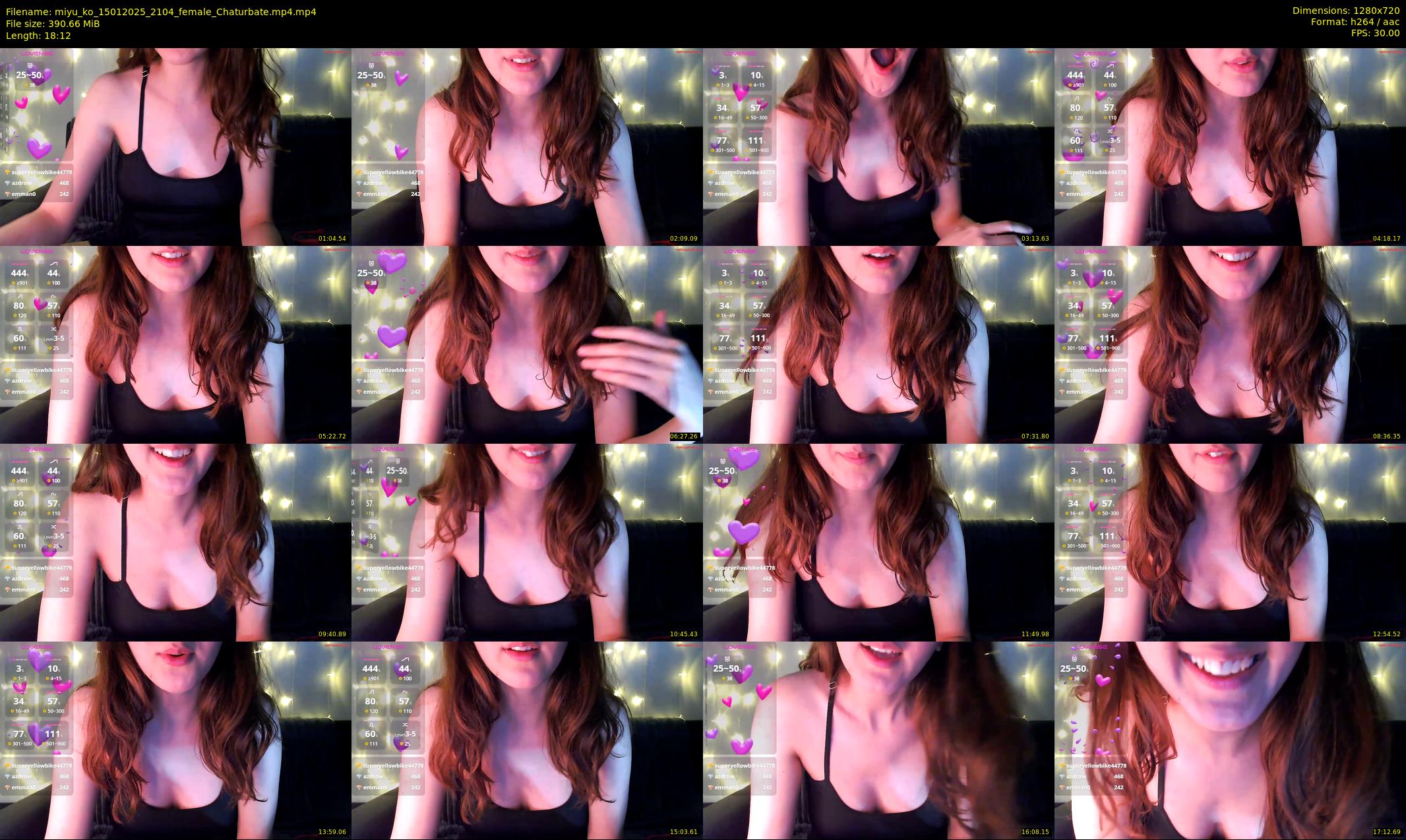 miyu_ko — 19 minute Chaturbate female cam show recording, 720p, Jan 15, 2025