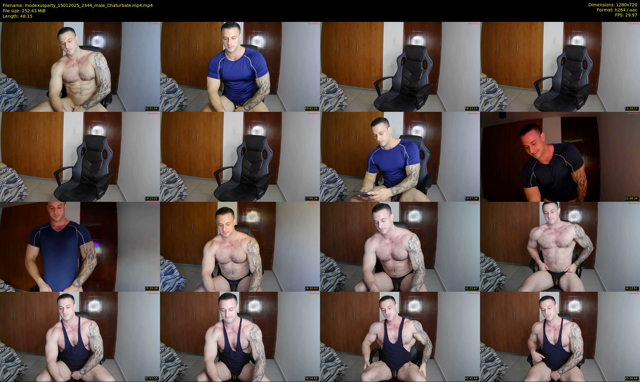 modexusparty — 49 minute Chaturbate male cam show recording, 720p, Jan 15, 2025