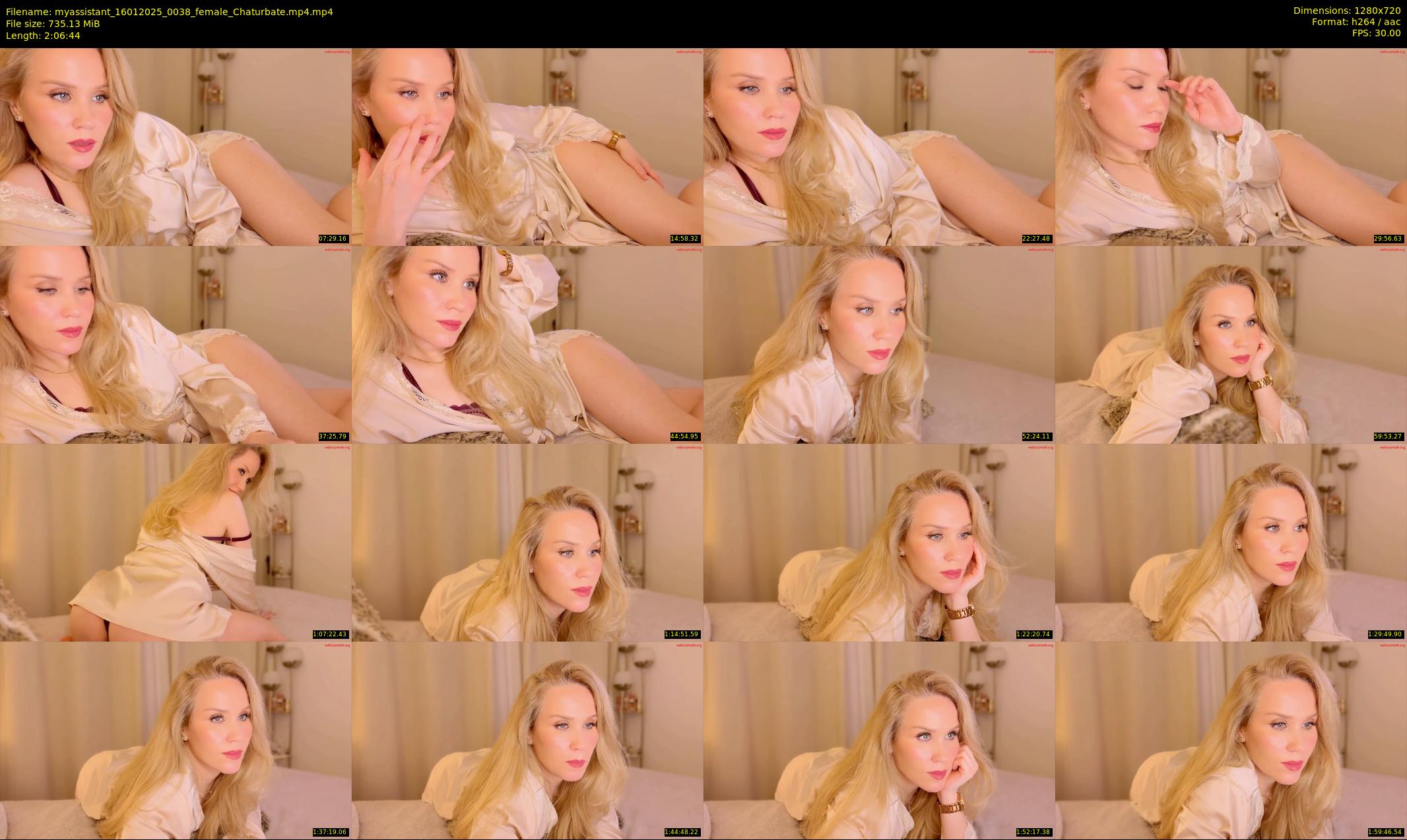 myassistant — 127 minute Chaturbate female cam show recording, 720p, Jan 16, 2025