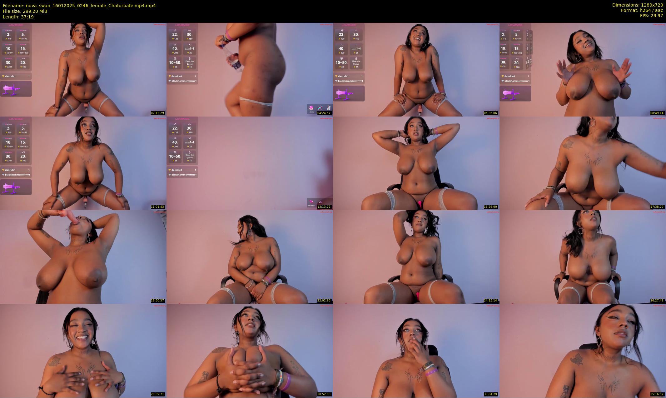 nova_swan — 38 minute Chaturbate female cam show recording, 720p, Jan 16, 2025