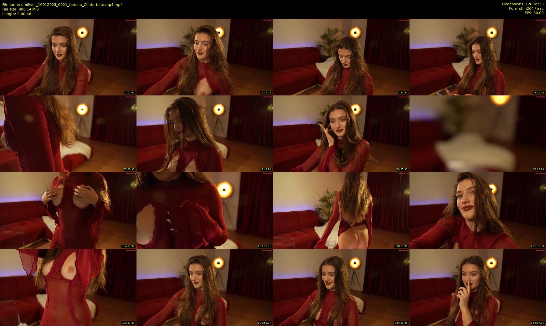 omiliver — 121 minute Chaturbate female cam show recording, 720p, Jan 16, 2025