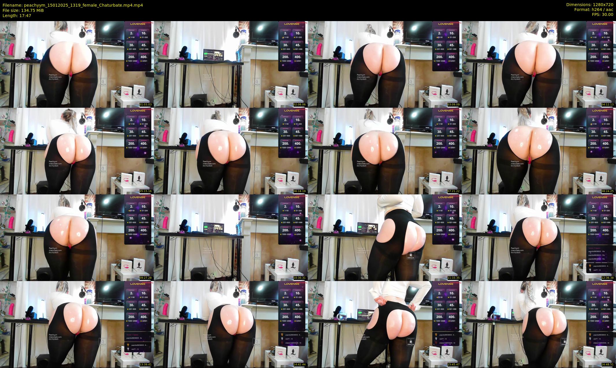 peachyym — 18 minute Chaturbate female cam show recording, 720p, Jan 15, 2025