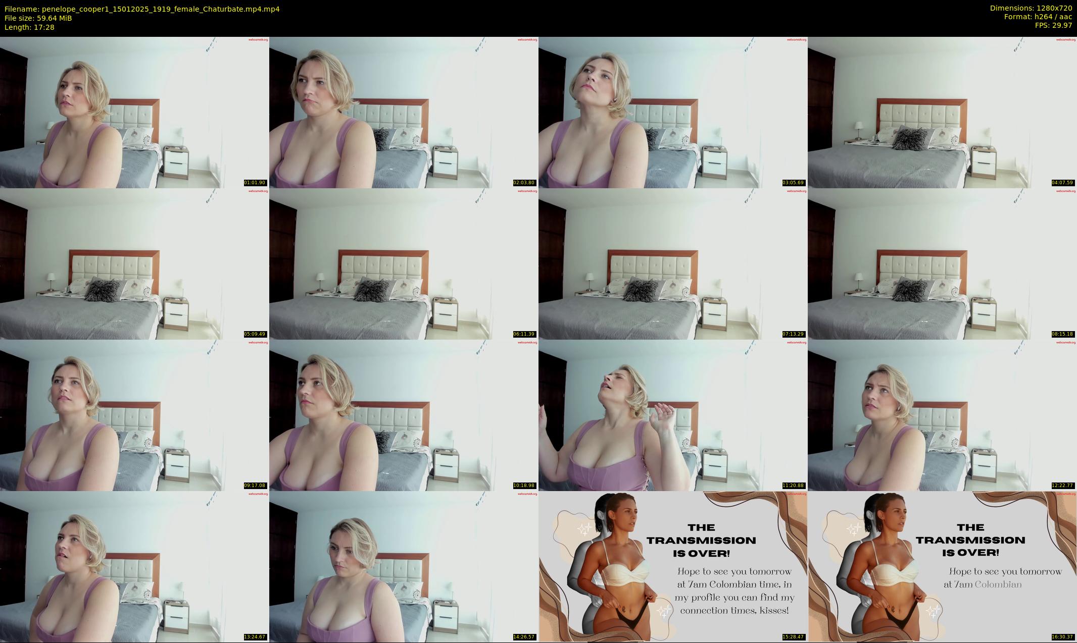 penelope_cooper1 — 18 minute Chaturbate female cam show recording, 720p, Jan 15, 2025
