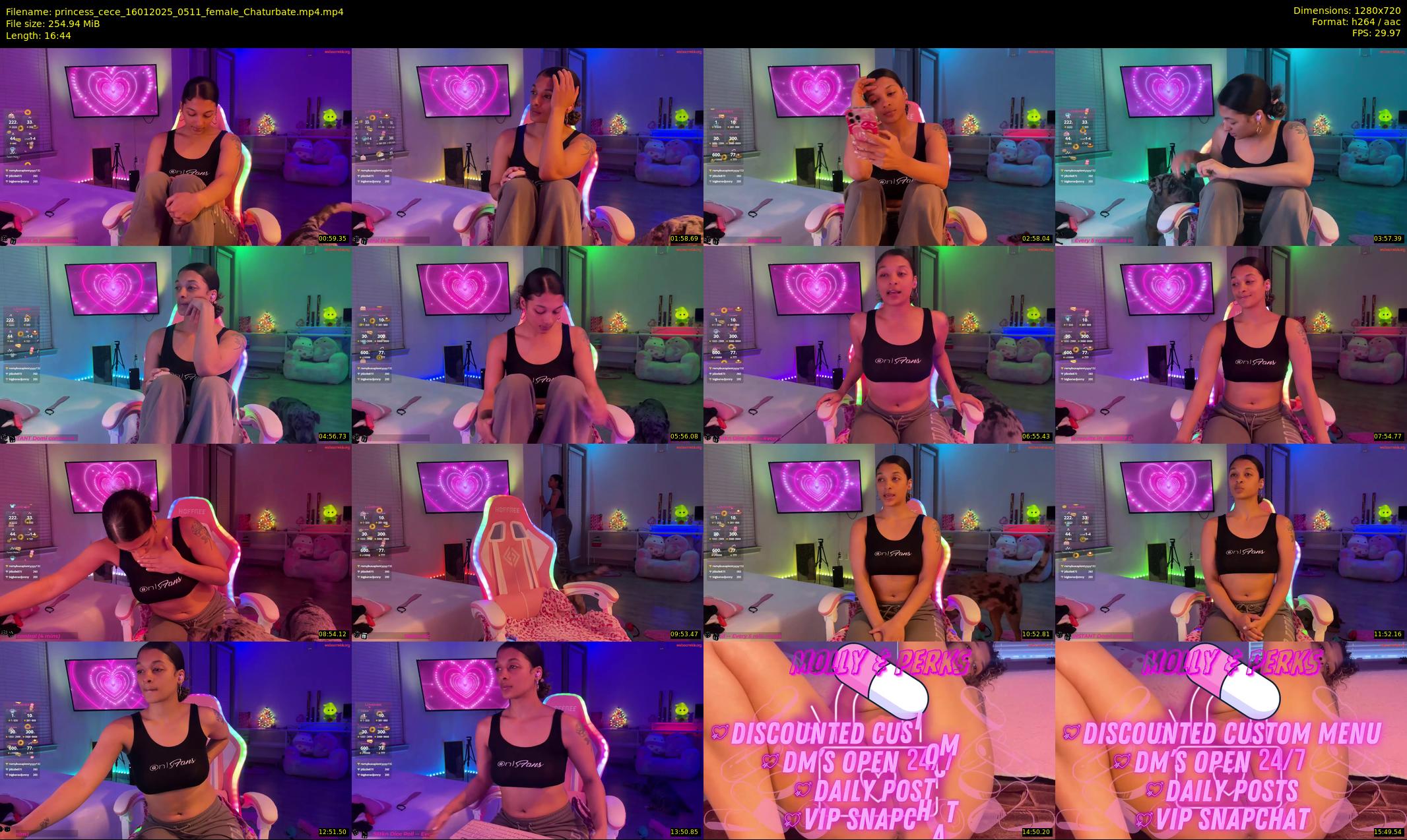 princess_cece — 17 minute Chaturbate female cam show recording, 720p, Jan 16, 2025