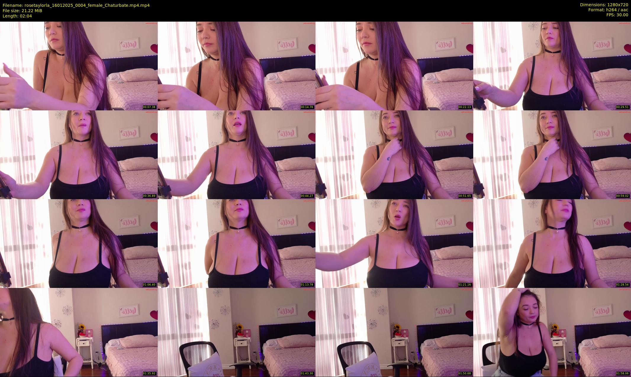 rosetaylorla — 3 minute Chaturbate female cam show recording, 720p, Jan 16, 2025