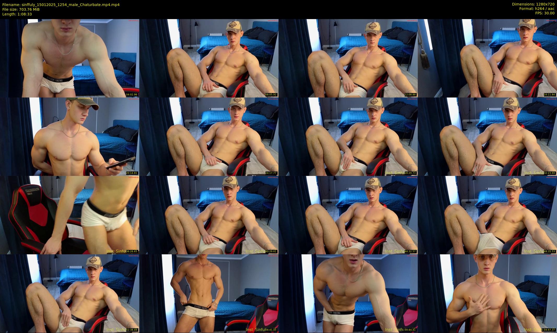 sinffuly — 69 minute Chaturbate male cam show recording, 720p, Jan 15, 2025