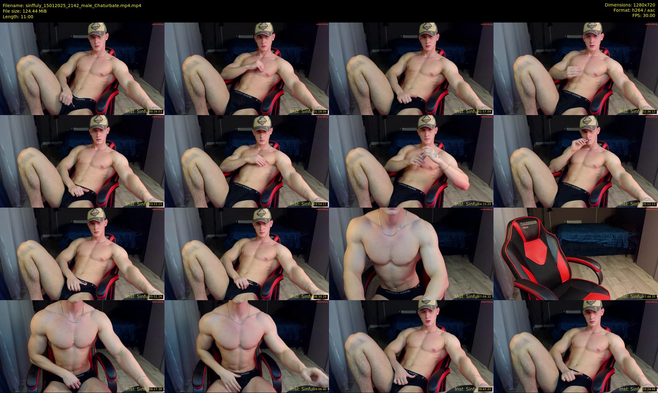 sinffuly — 11 minute Chaturbate male cam show recording, 720p, Jan 15, 2025
