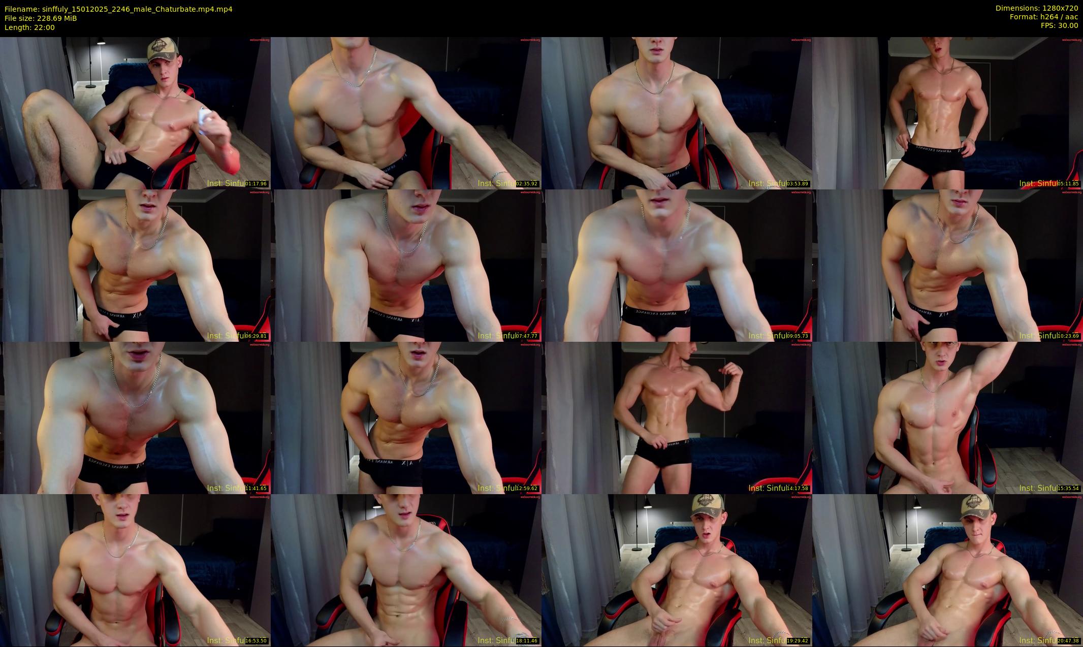 sinffuly — 22 minute Chaturbate male cam show recording, 720p, Jan 15, 2025