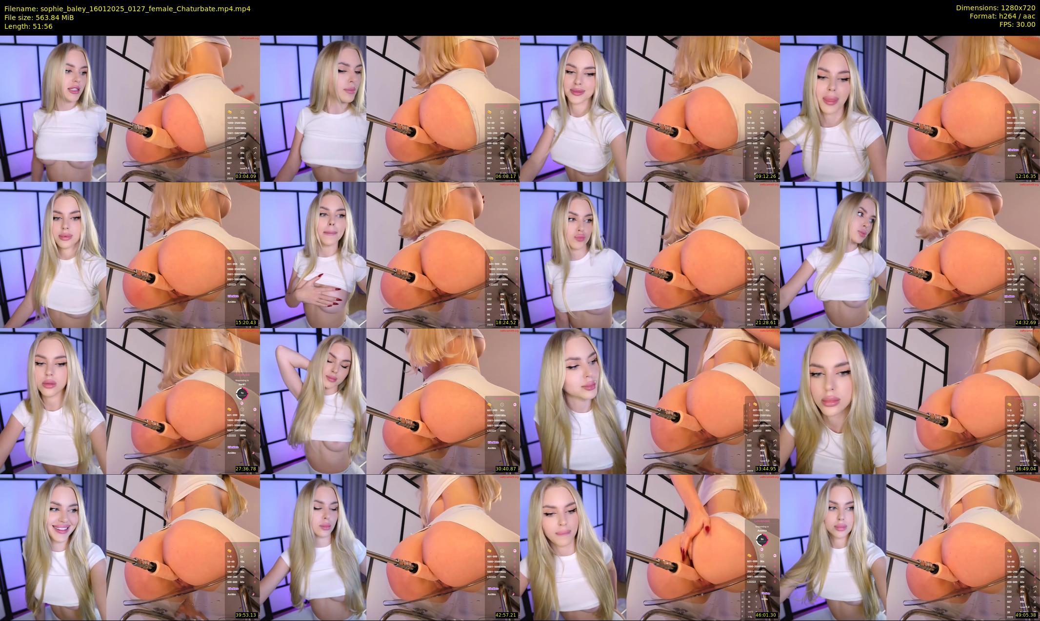 sophie_baley — 52 minute Chaturbate female cam show recording, 720p, Jan 16, 2025