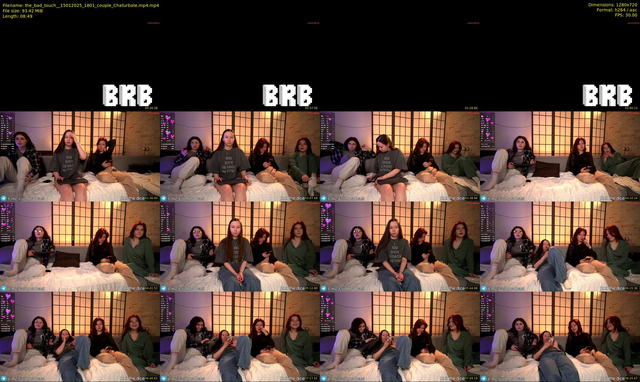 the_bad_touch_ — 9 minute Chaturbate couple cam show recording, 720p, Jan 15, 2025