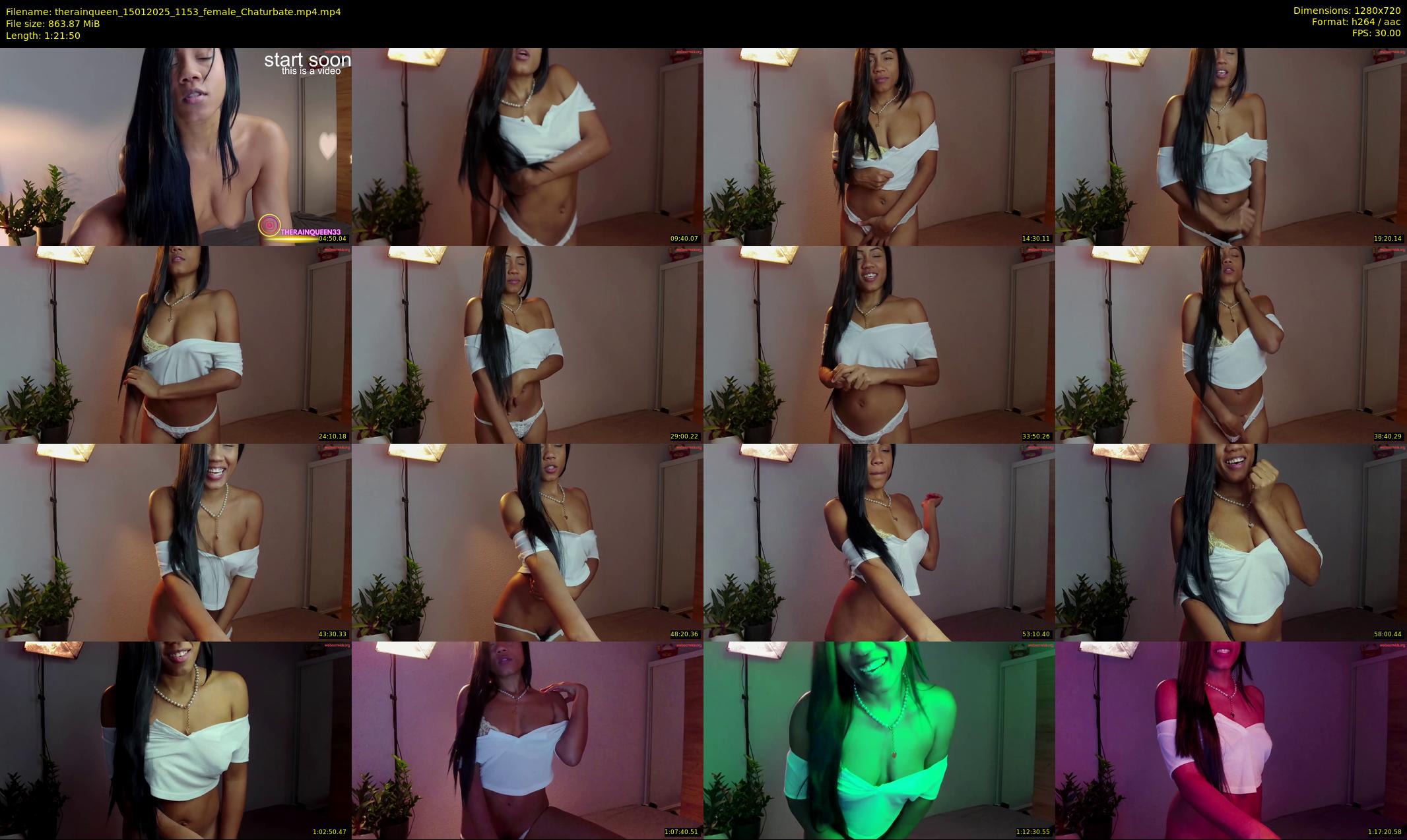 therainqueen — 82 minute Chaturbate female cam show recording, 720p, Jan 15, 2025
