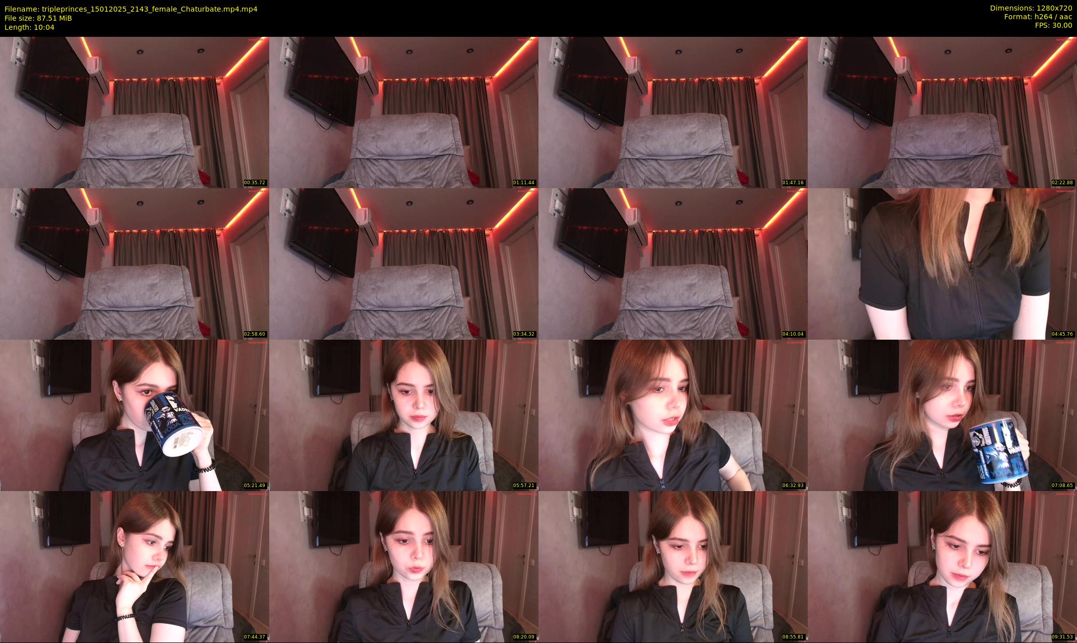 tripleprinces — 11 minute Chaturbate female cam show recording, 720p, Jan 15, 2025