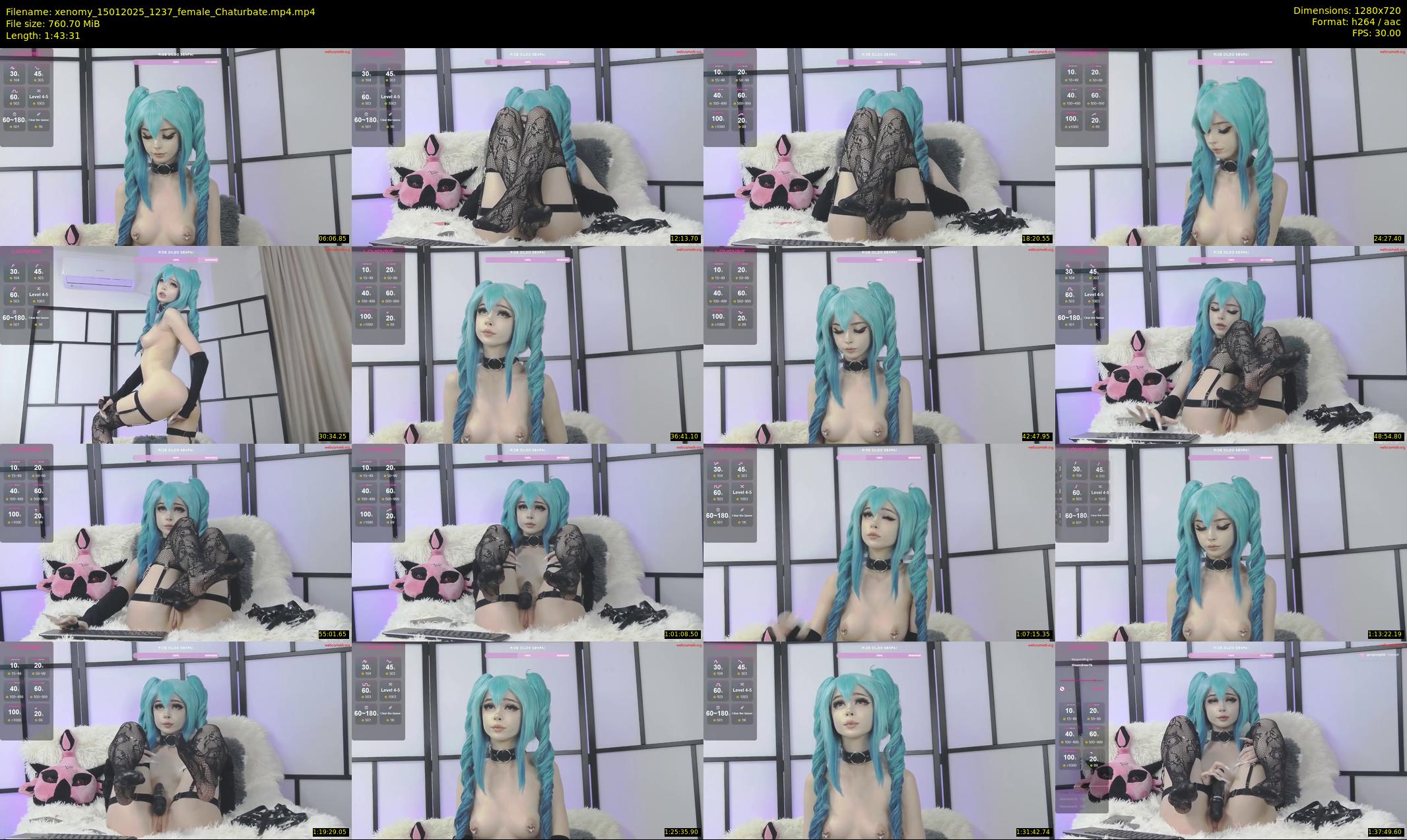 xenomy — 104 minute Chaturbate female cam show recording, 720p, Jan 15, 2025