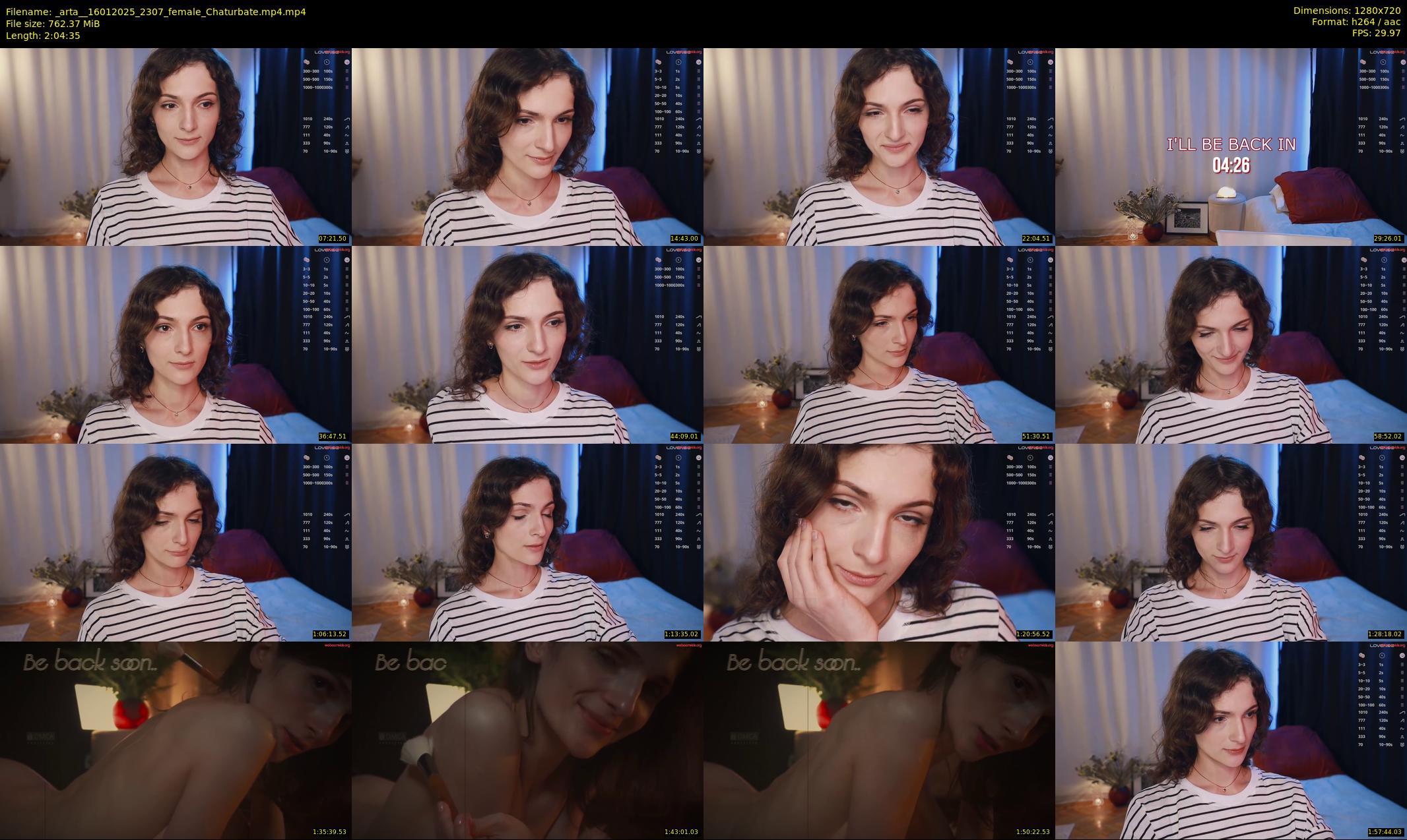 _arta_ — 125 minute Chaturbate female cam show recording, 720p, Jan 16, 2025