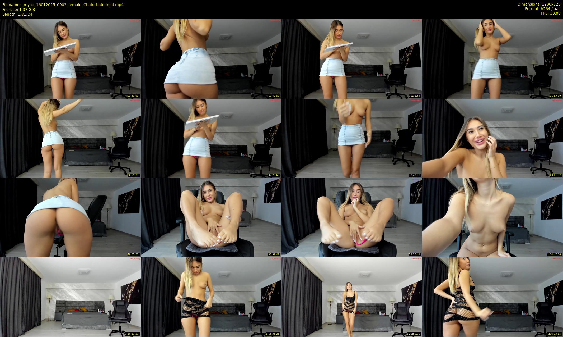 _myaa — 92 minute Chaturbate female cam show recording, 720p, Jan 16, 2025