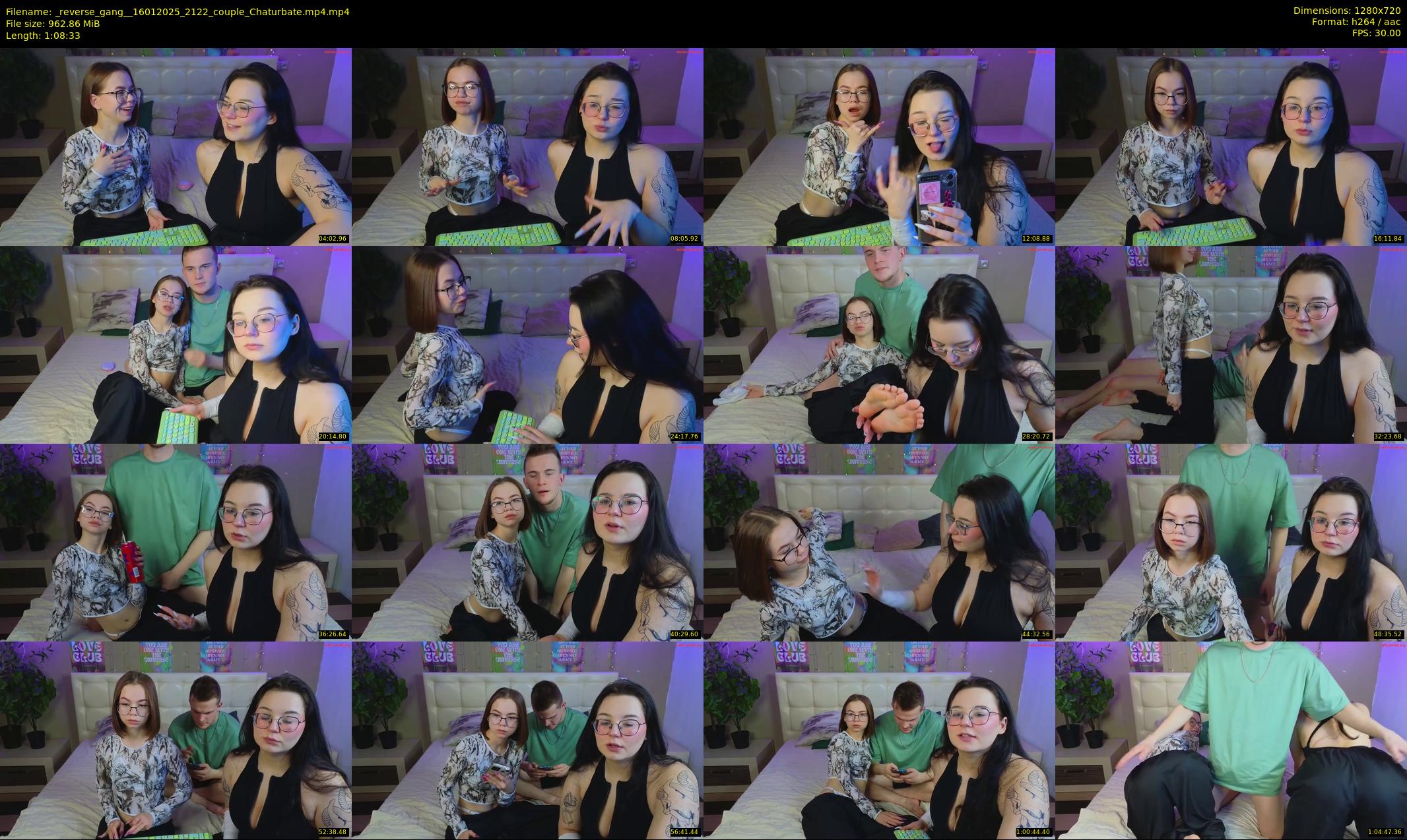_reverse_gang_ — 69 minute Chaturbate couple cam show recording, 720p, Jan 16, 2025