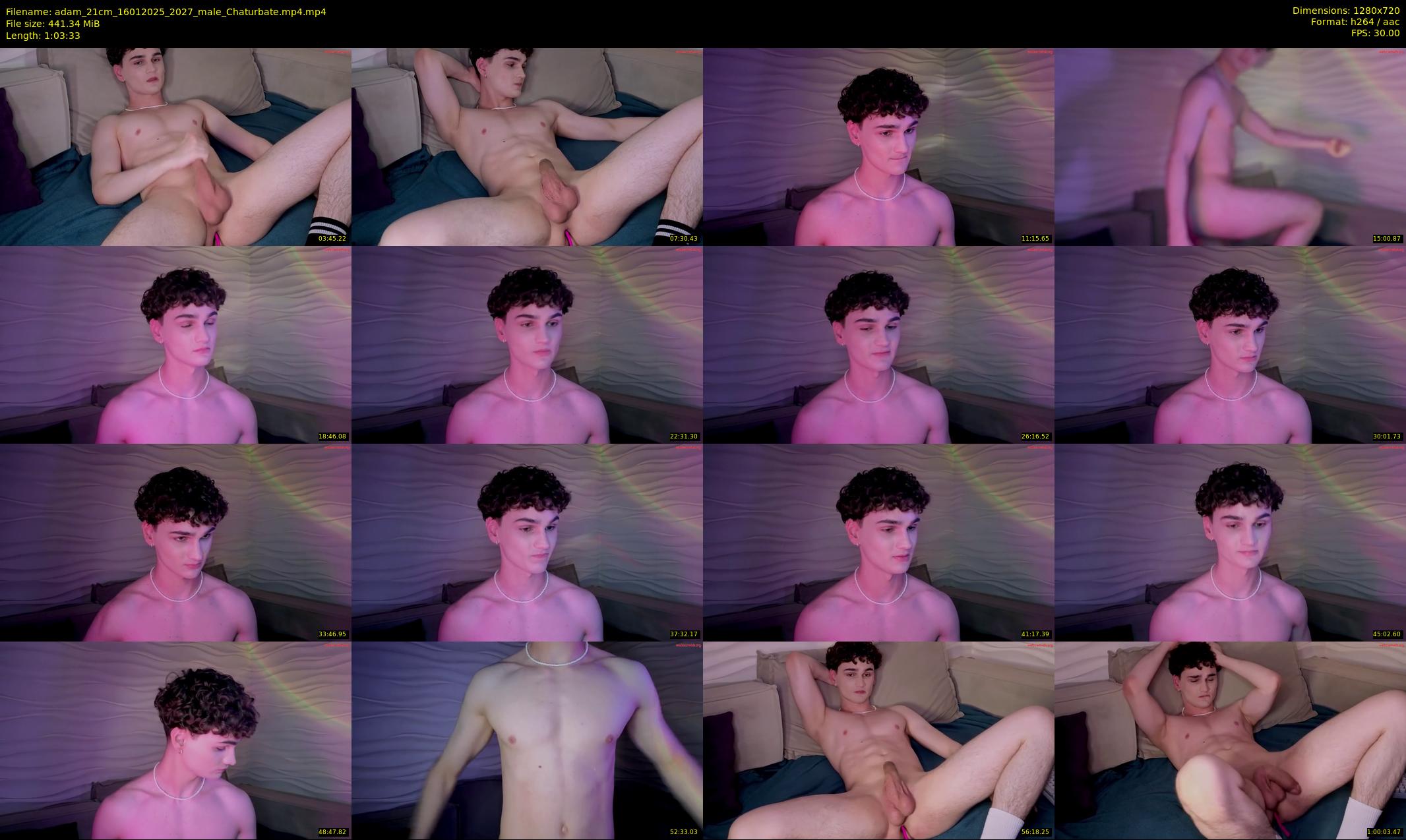 adam_21cm — 64 minute Chaturbate male cam show recording, 720p, Jan 16, 2025