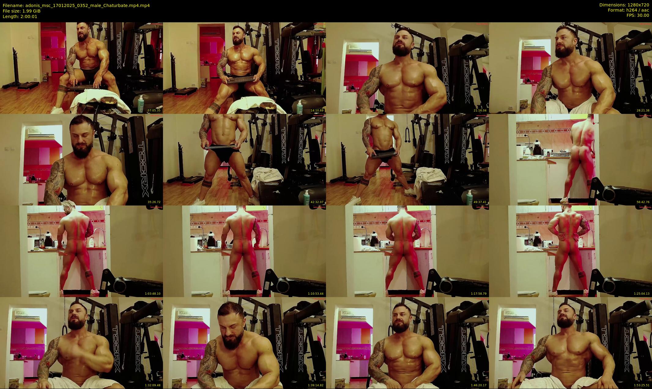 adonis_msc — 121 minute Chaturbate male cam show recording, 720p, Jan 17, 2025