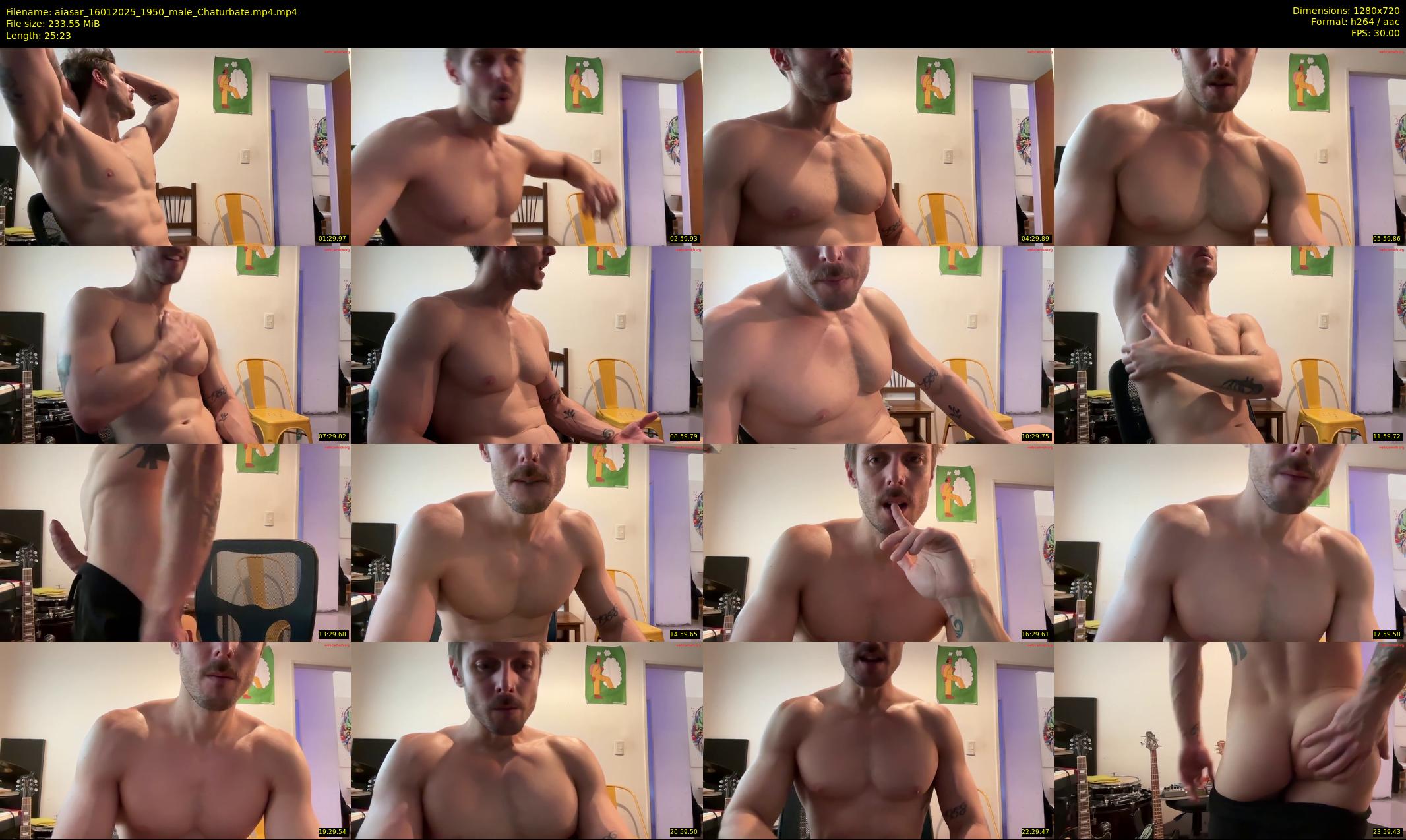 aiasar — 26 minute Chaturbate male cam show recording, 720p, Jan 16, 2025