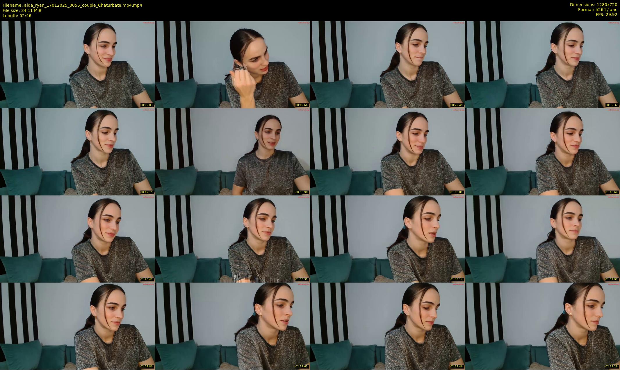 aida_ryan — 3 minute Chaturbate couple cam show recording, 720p, Jan 17, 2025