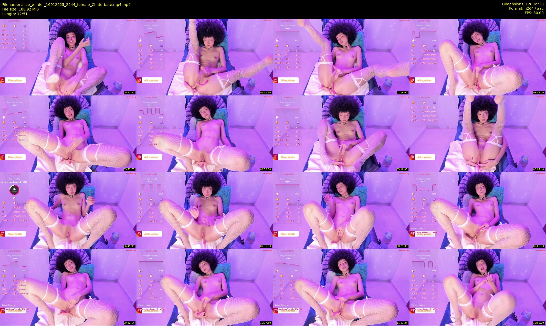 alice_wiinter — 13 minute Chaturbate female cam show recording, 720p, Jan 16, 2025