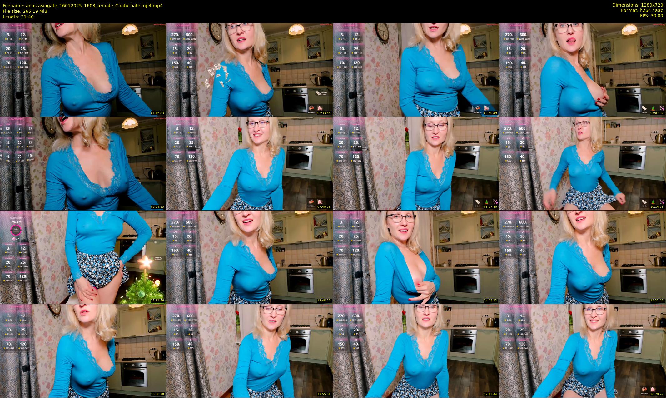 anastasiagate — 22 minute Chaturbate female cam show recording, 720p, Jan 16, 2025