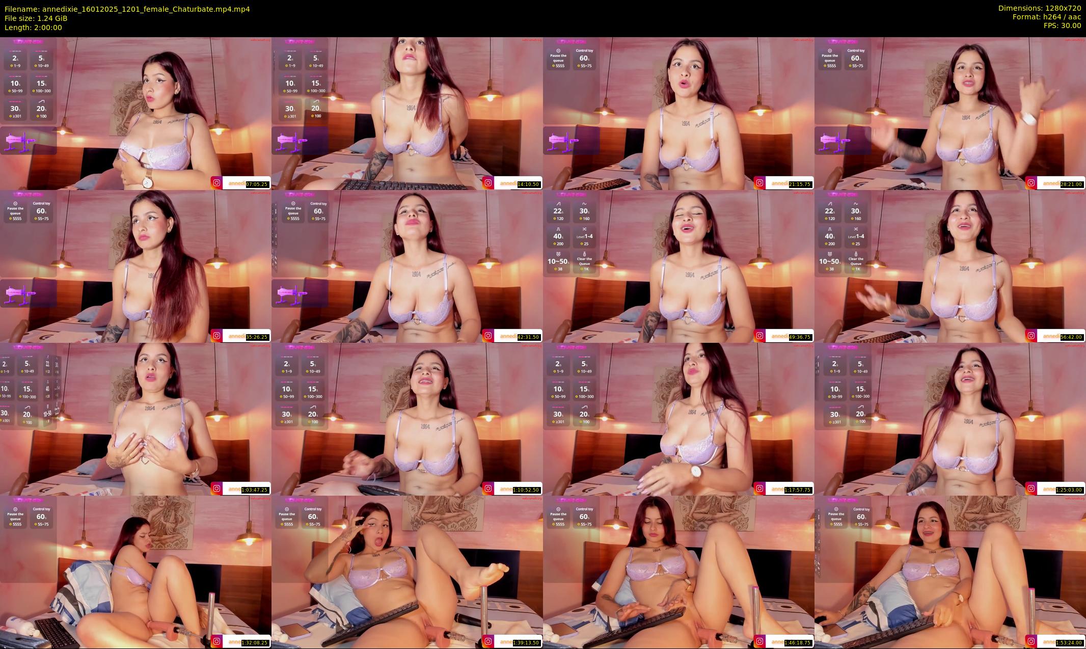 annedixie — 120 minute Chaturbate female cam show recording, 720p, Jan 16, 2025