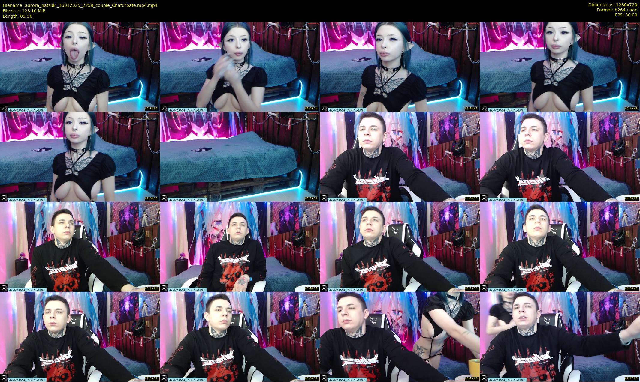 aurora_natsuki — 10 minute Chaturbate couple cam show recording, 720p, Jan 16, 2025