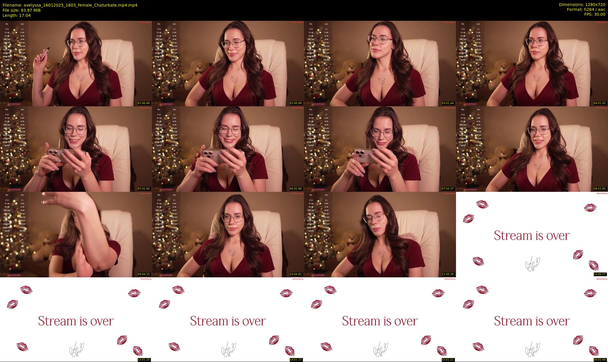 avelyssa — 18 minute Chaturbate female cam show recording, 720p, Jan 16, 2025