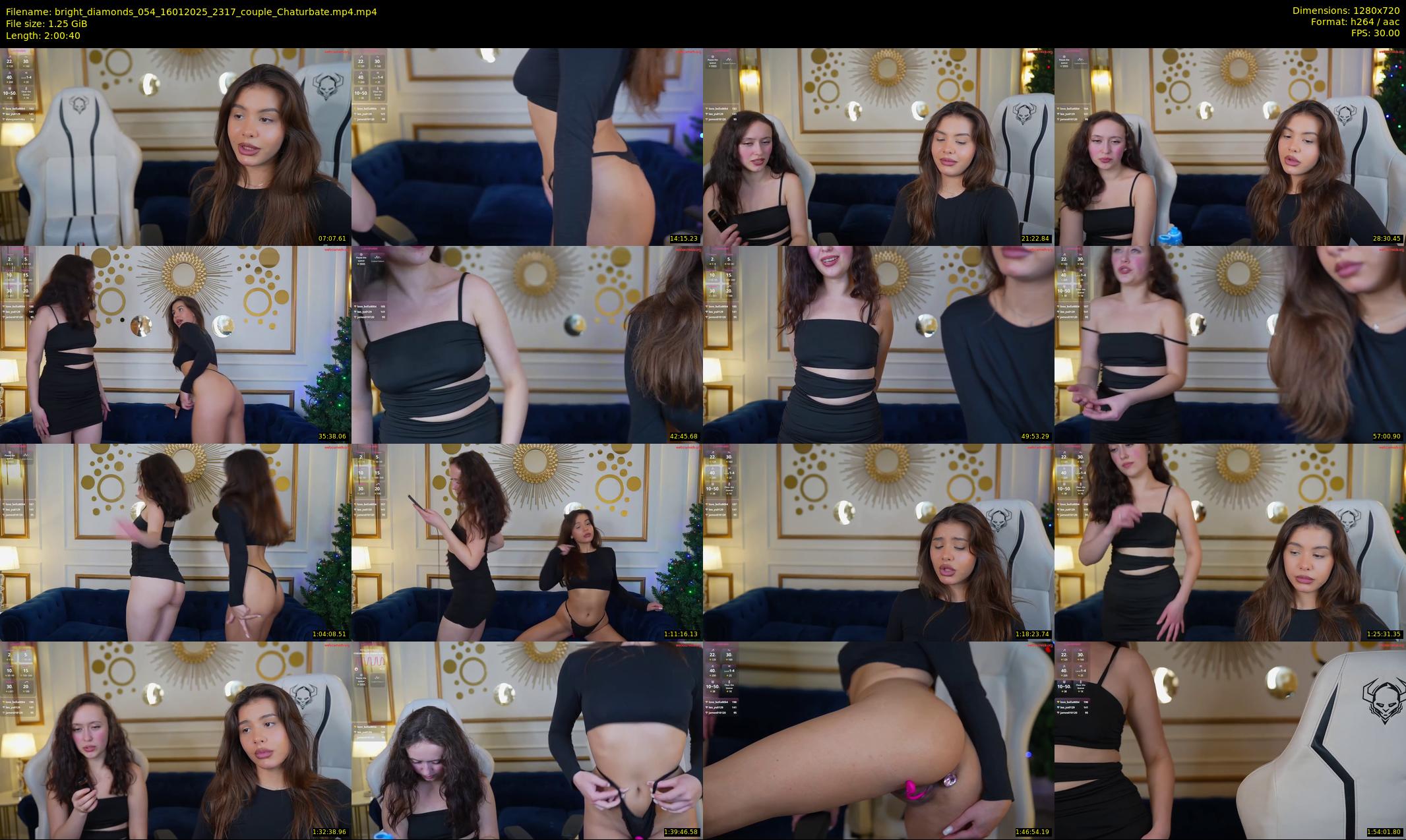 bright_diamonds_054 — 121 minute Chaturbate couple cam show recording, 720p, Jan 16, 2025
