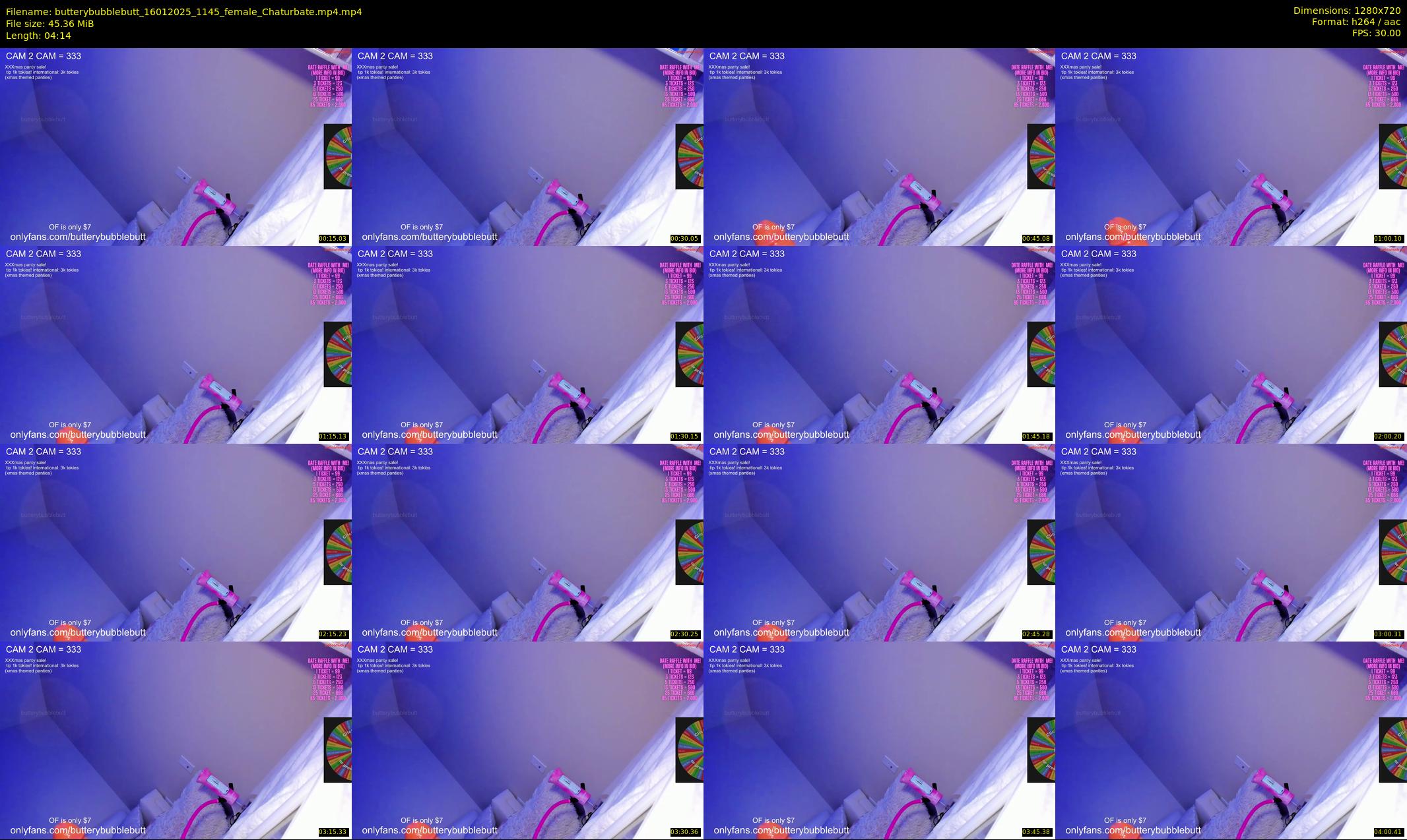 butterybubblebutt — 5 minute Chaturbate couple cam show recording, 720p, Jan 16, 2025