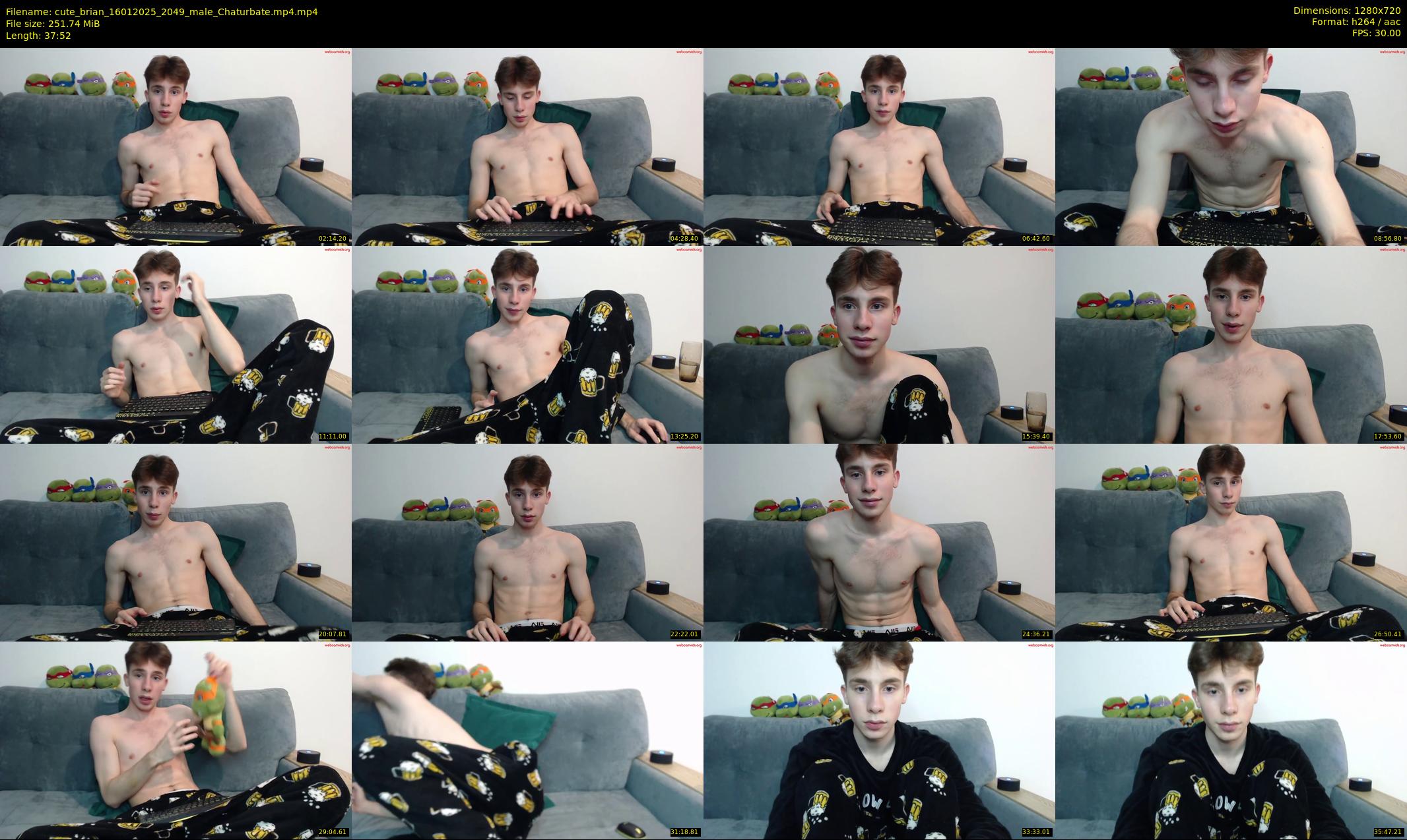 cute_brian — 38 minute Chaturbate male cam show recording, 720p, Jan 16, 2025