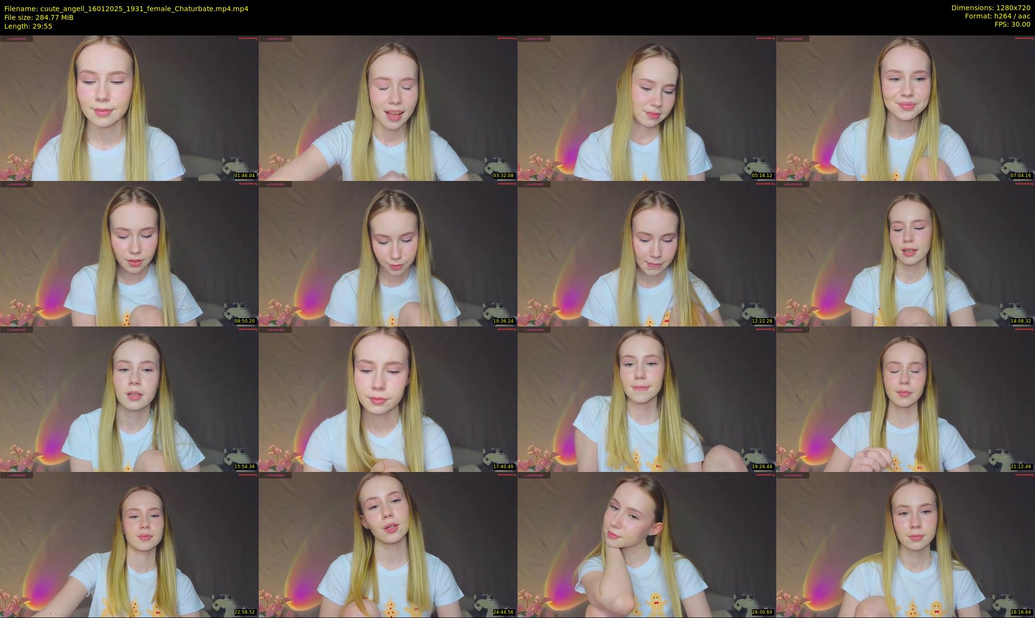 cuute_angell — 30 minute Chaturbate female cam show recording, 720p, Jan 16, 2025