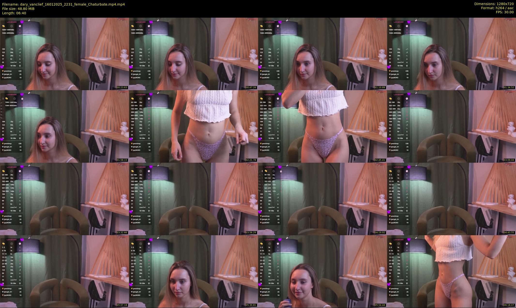 dary_vanclief — 7 minute Chaturbate female cam show recording, 720p, Jan 16, 2025