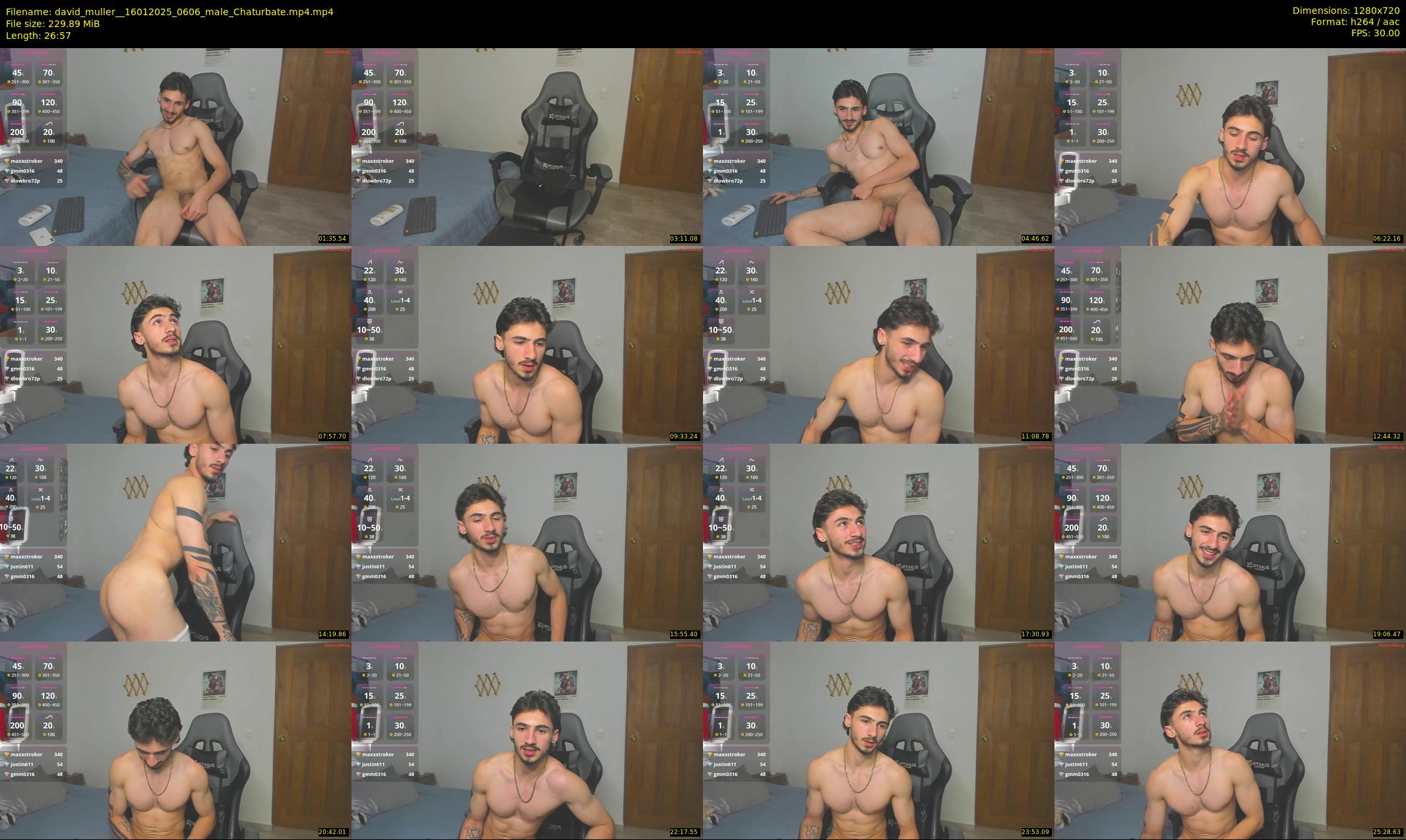 david_muller_ — 27 minute Chaturbate male cam show recording, 720p, Jan 16, 2025