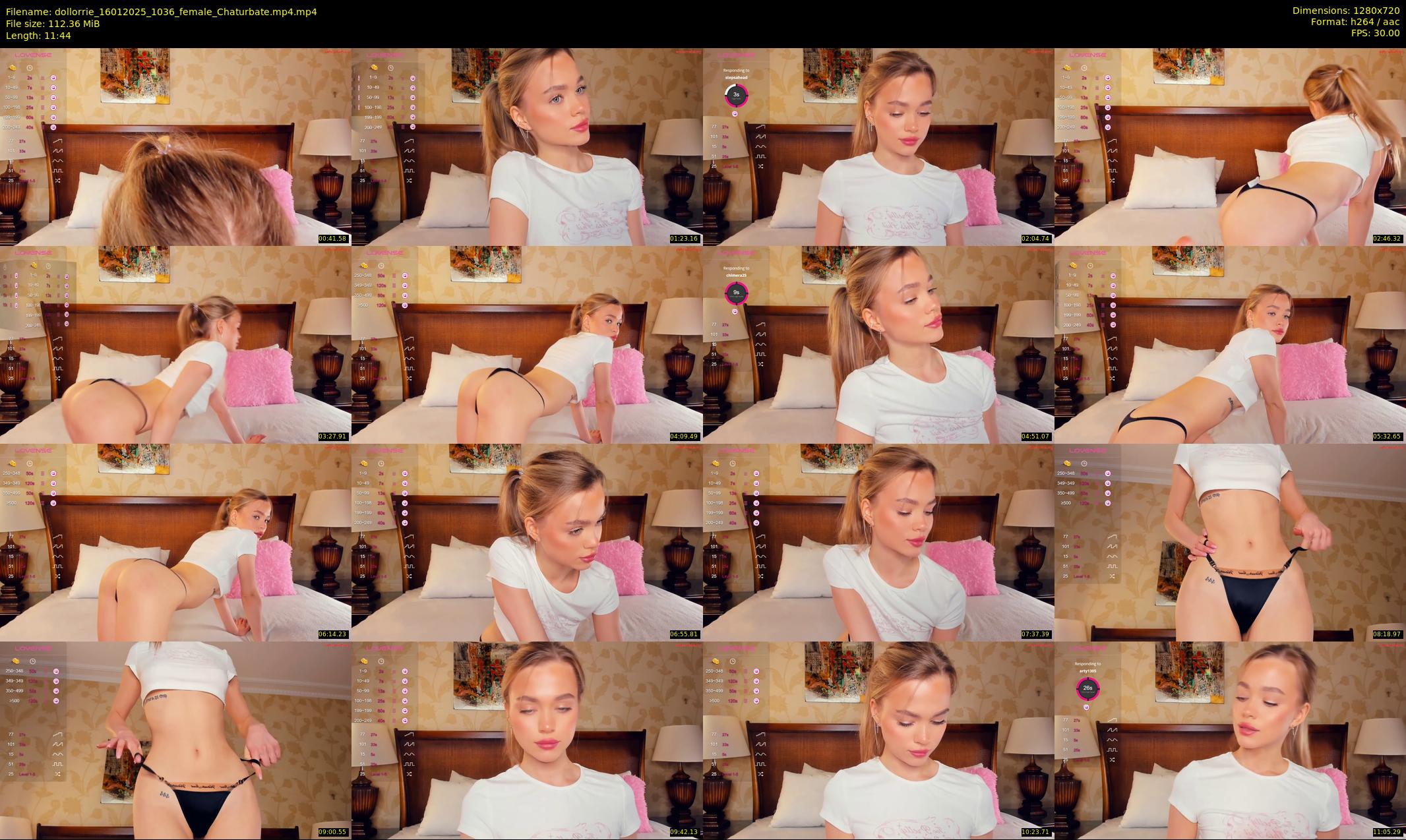 dollorrie — 12 minute Chaturbate couple cam show recording, 720p, Jan 16, 2025