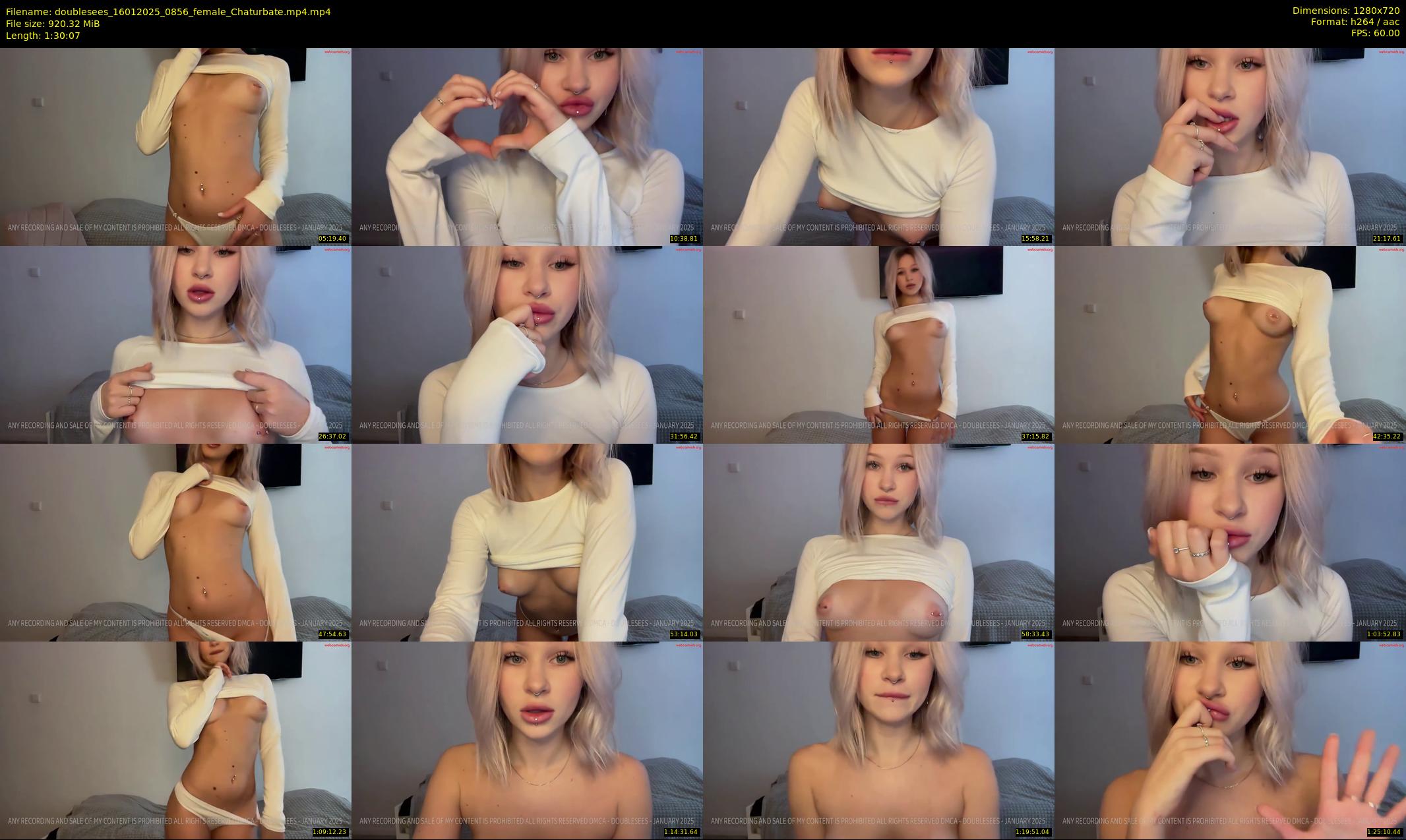doublesees — 91 minute Chaturbate couple cam show recording, 720p, Jan 16, 2025