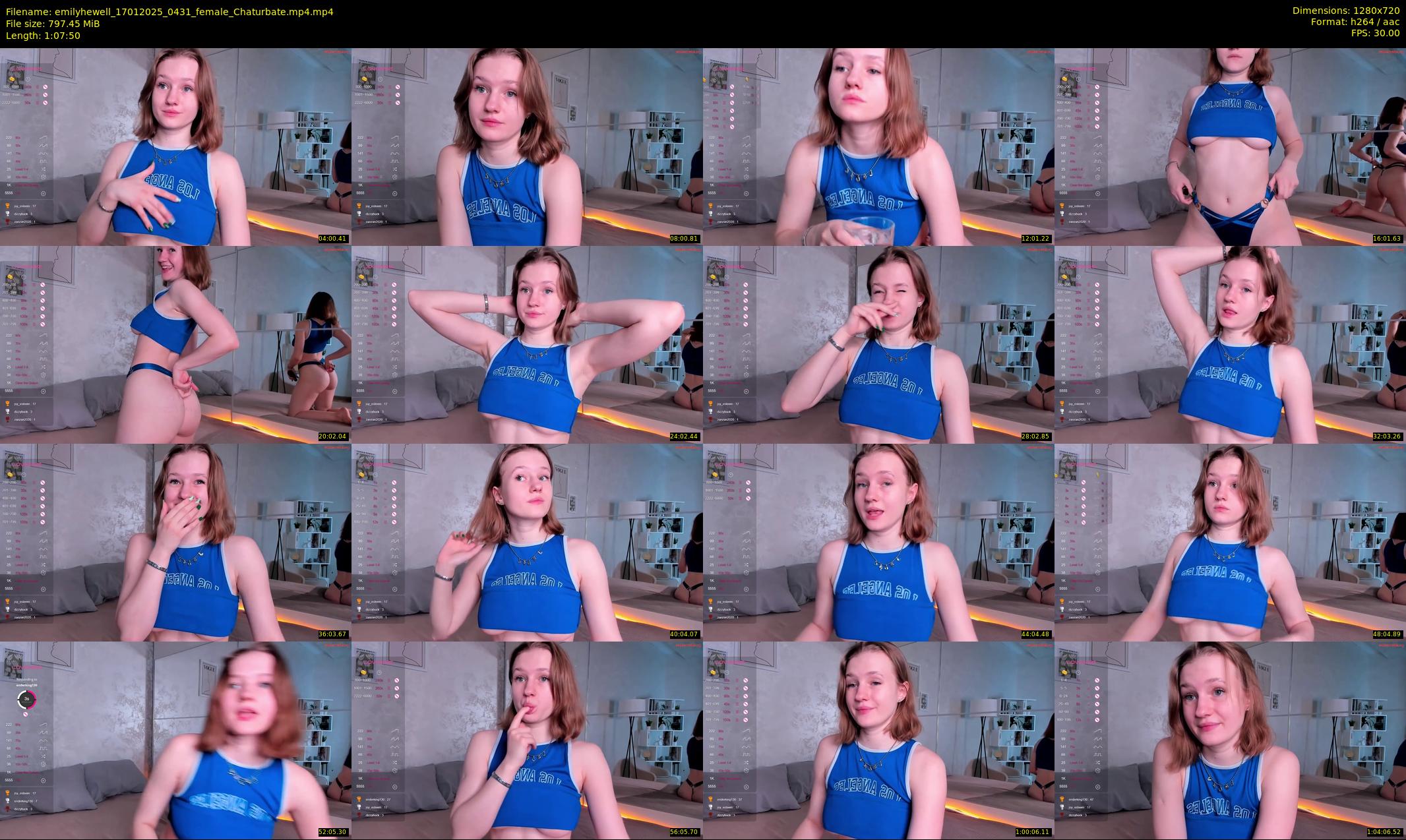 emilyhewell — 68 minute Chaturbate female cam show recording, 720p, Jan 17, 2025