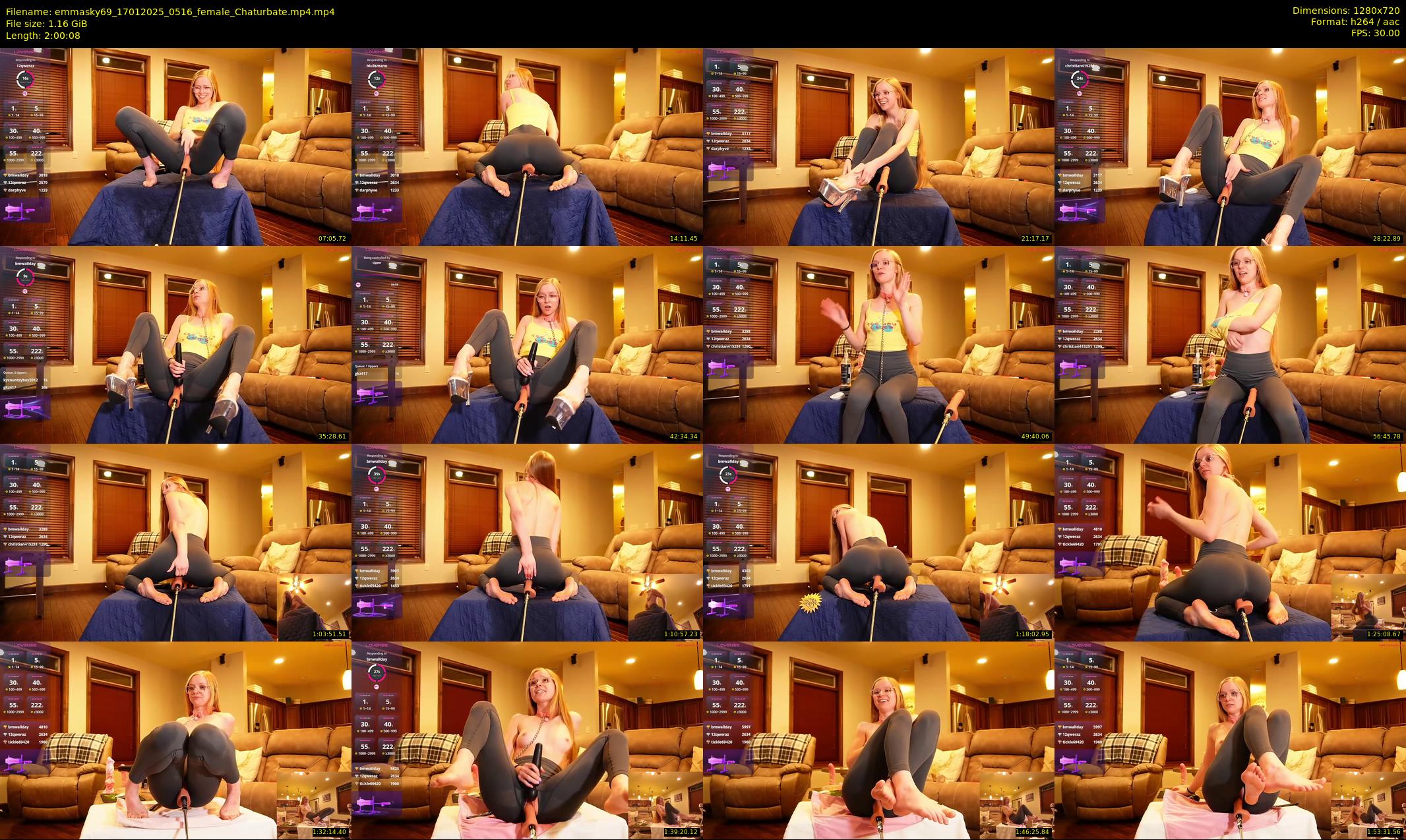 emmasky69 — 121 minute Chaturbate female cam show recording, 720p, Jan 17, 2025