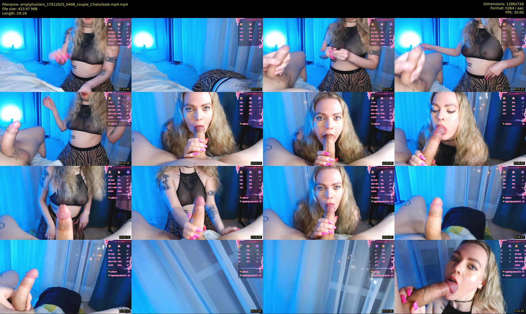 emptyhunters — 30 minute Chaturbate couple cam show recording, 720p, Jan 17, 2025