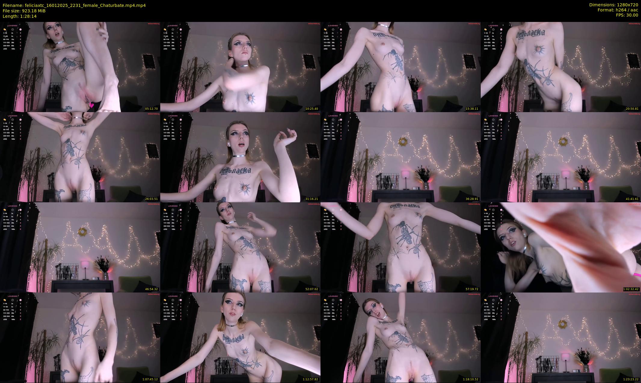 feliciaxtc — 89 minute Chaturbate female cam show recording, 720p, Jan 16, 2025