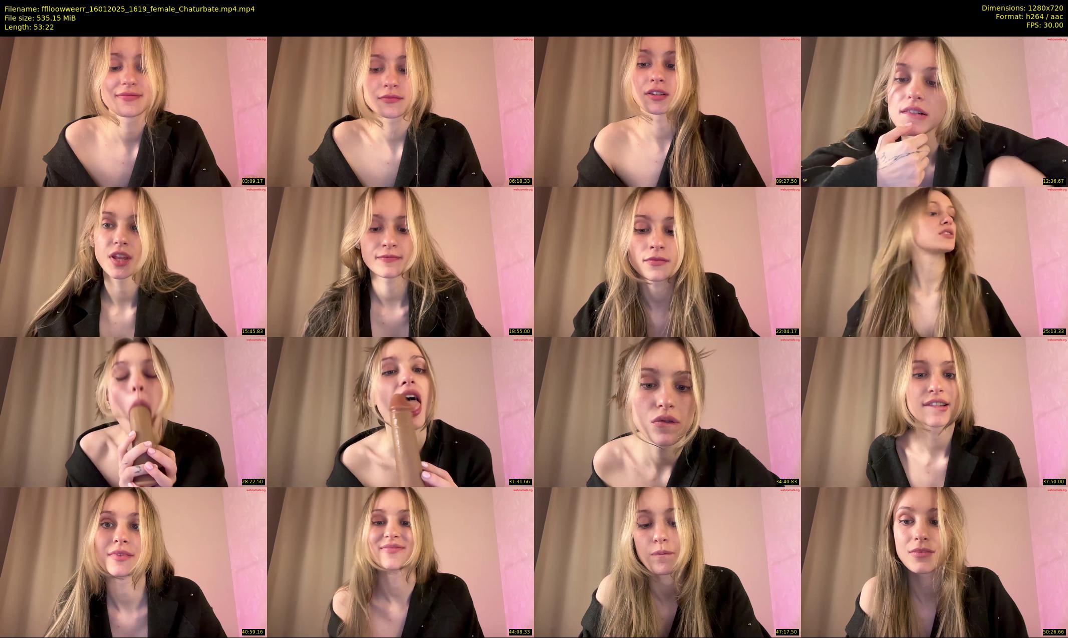 fflloowweerr — 54 minute Chaturbate couple cam show recording, 720p, Jan 16, 2025