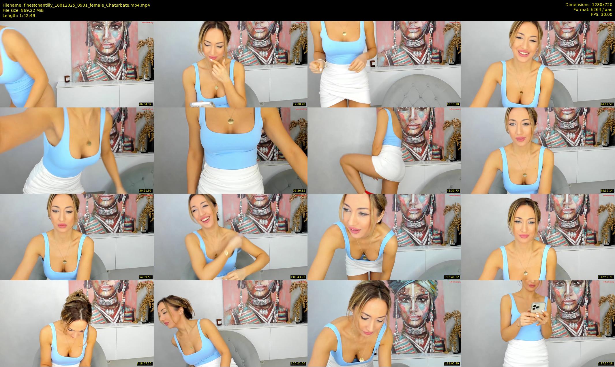 finestchantilly — 103 minute Chaturbate female cam show recording, 720p, Jan 16, 2025
