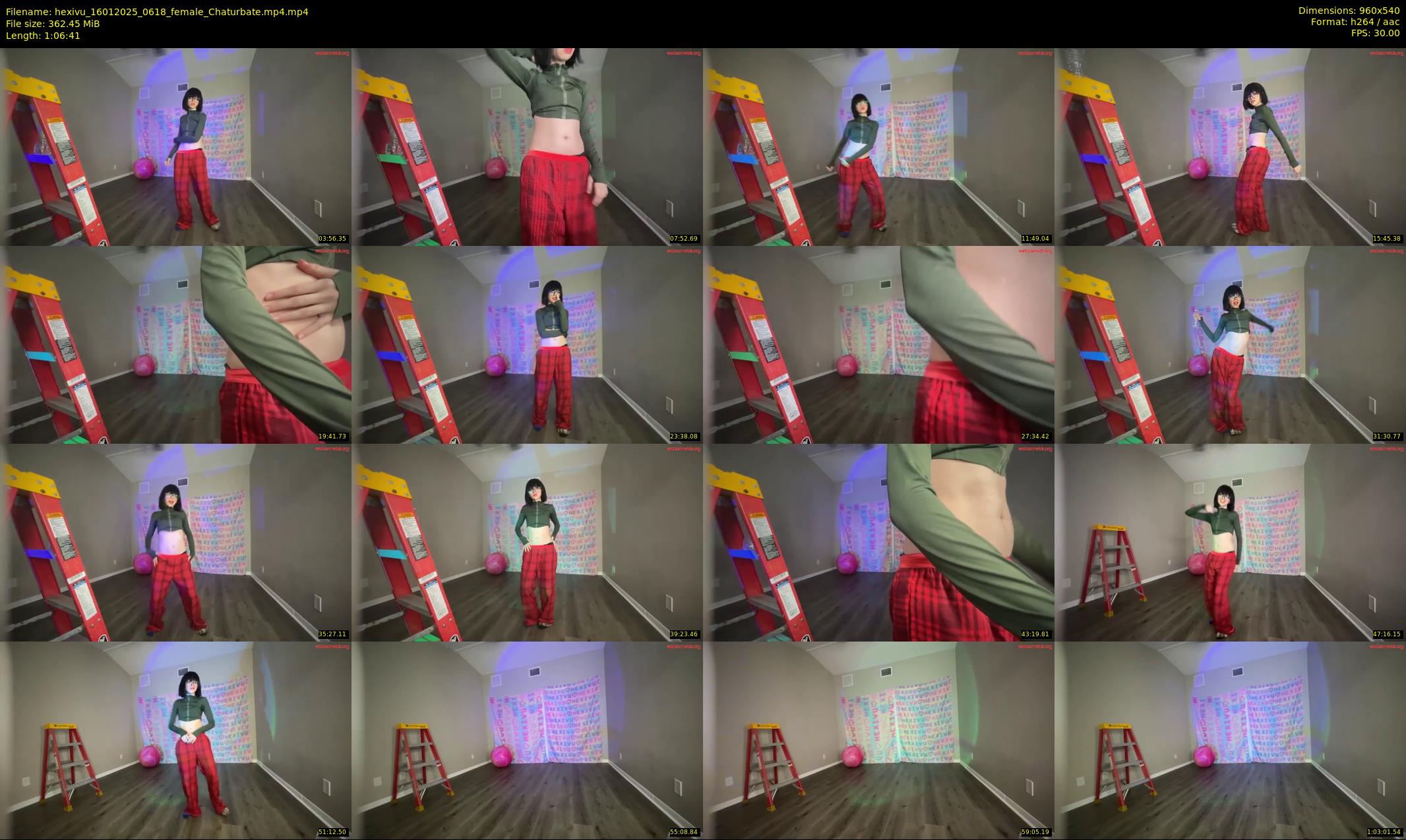 hexivu — 67 minute Chaturbate female cam show recording, 480p, Jan 16, 2025