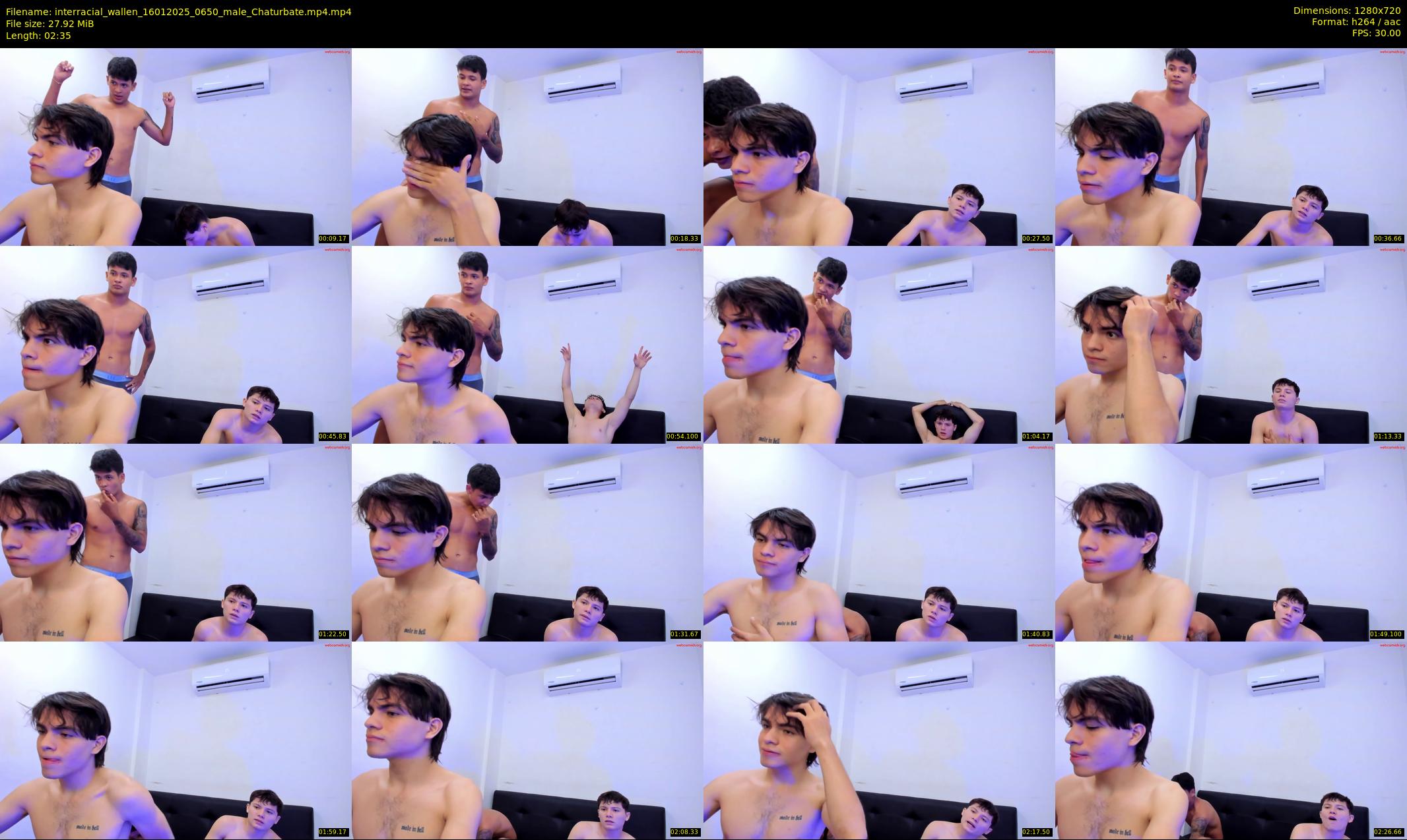 interracial_wallen — 3 minute Chaturbate couple cam show recording, 720p, Jan 16, 2025