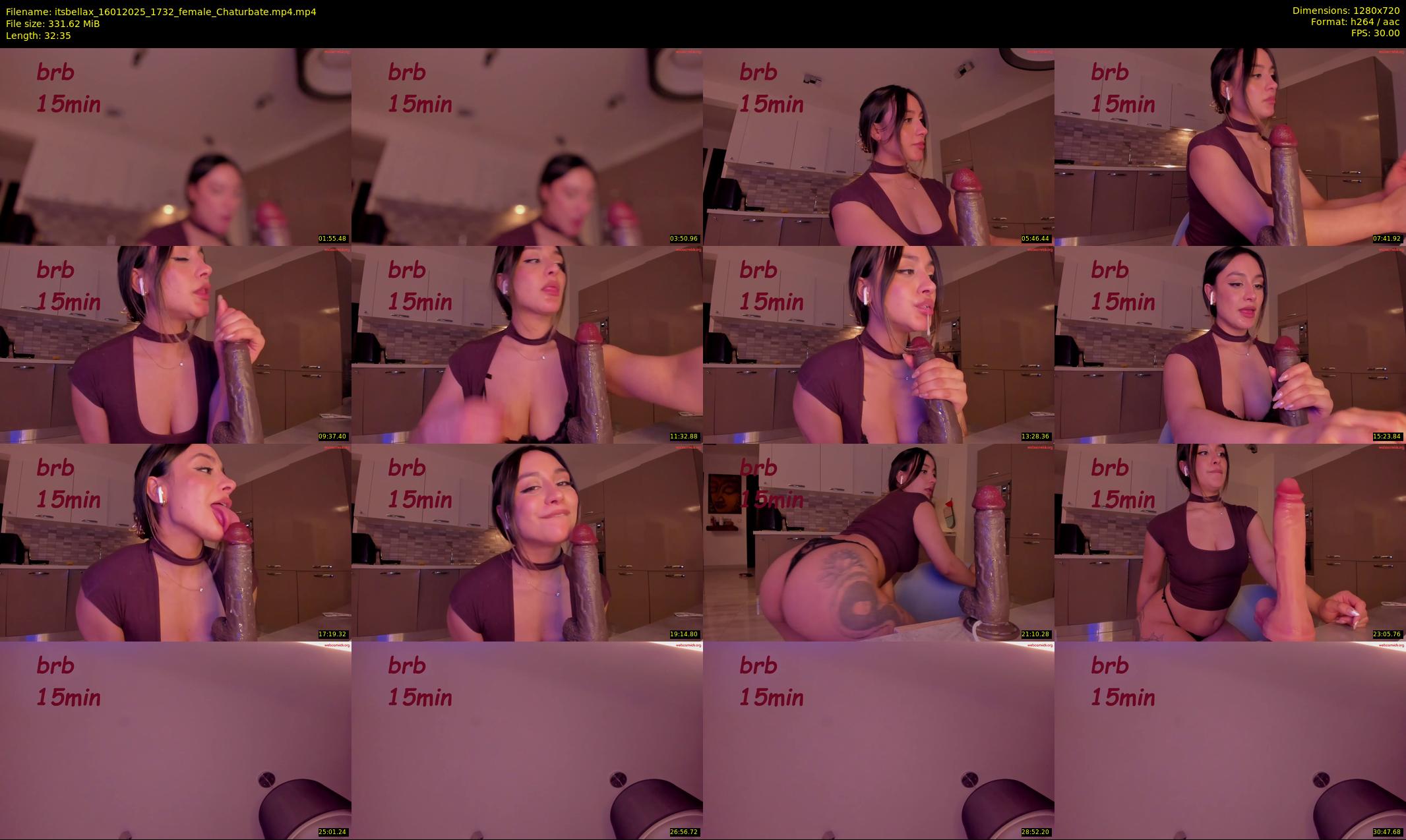 itsbellax — 33 minute Chaturbate female cam show recording, 720p, Jan 16, 2025