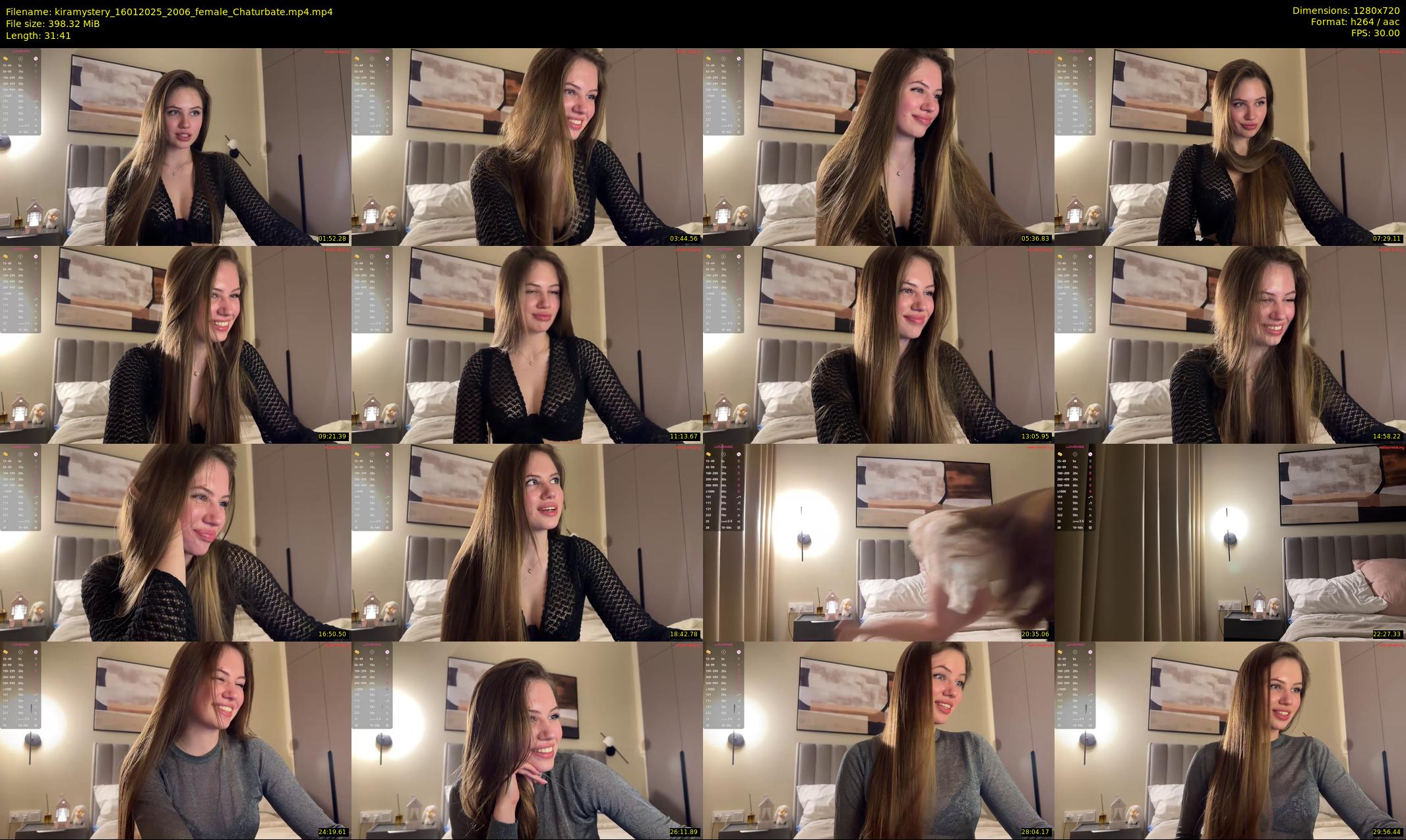 kiramystery — 32 minute Chaturbate female cam show recording, 720p, Jan 16, 2025