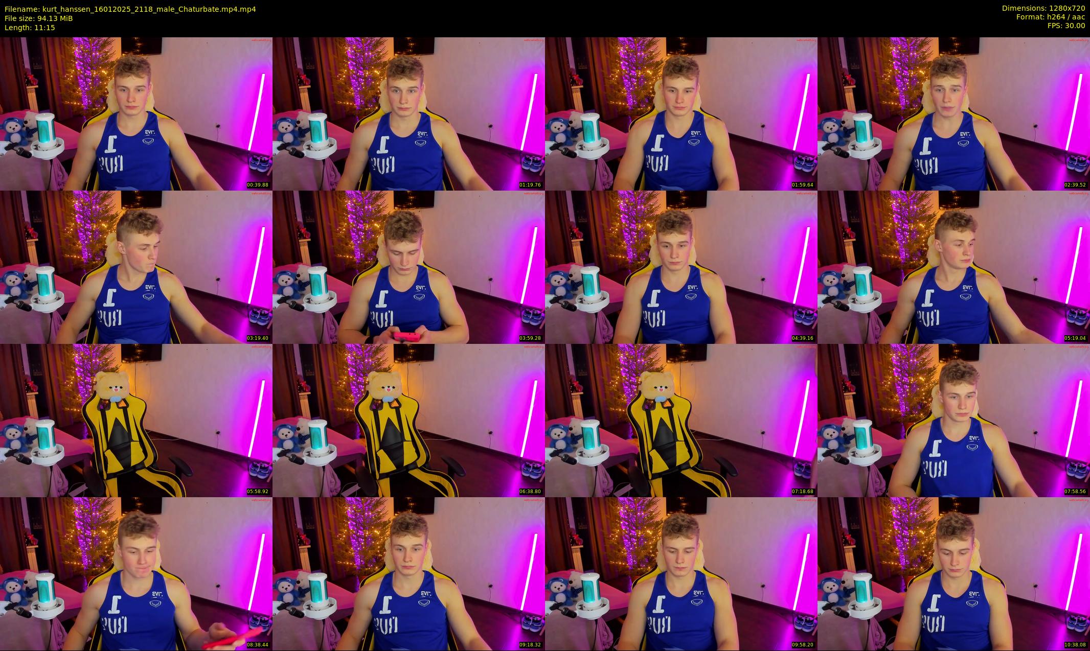 kurt_hanssen — 12 minute Chaturbate male cam show recording, 720p, Jan 16, 2025