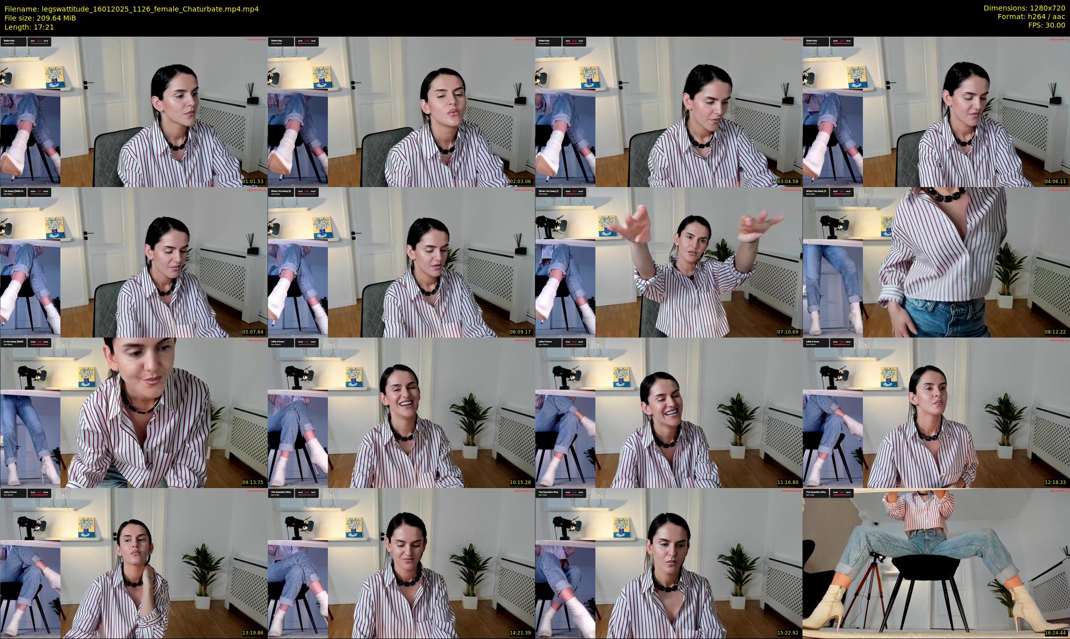legswattitude — 18 minute Chaturbate female cam show recording, 720p, Jan 16, 2025